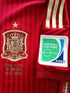 2014 Spain Home Match Issue (vs Chile) Adizero Football Shirt Iniesta #6 (XL)