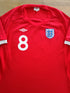 2010 England Away Football Shirt Lampard #8 (W) (Size 16)