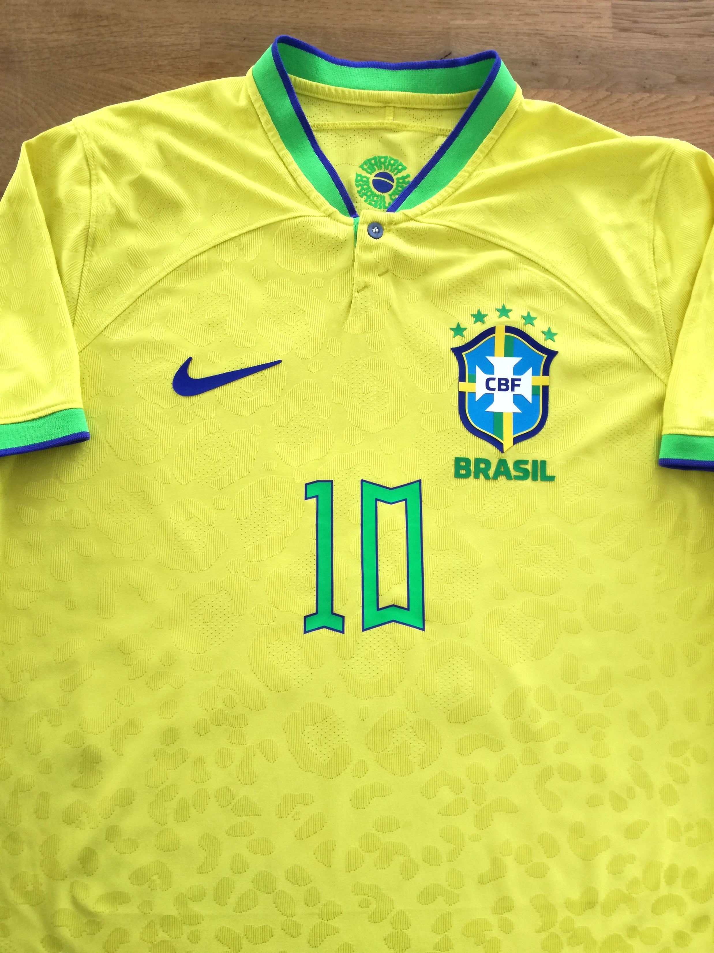 2022/23 Brazil Home Authentic Football Shirt Neymar JR #10