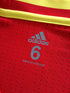2015/16 Spain Home Adizero Football Shirt. (M) (EU 6)