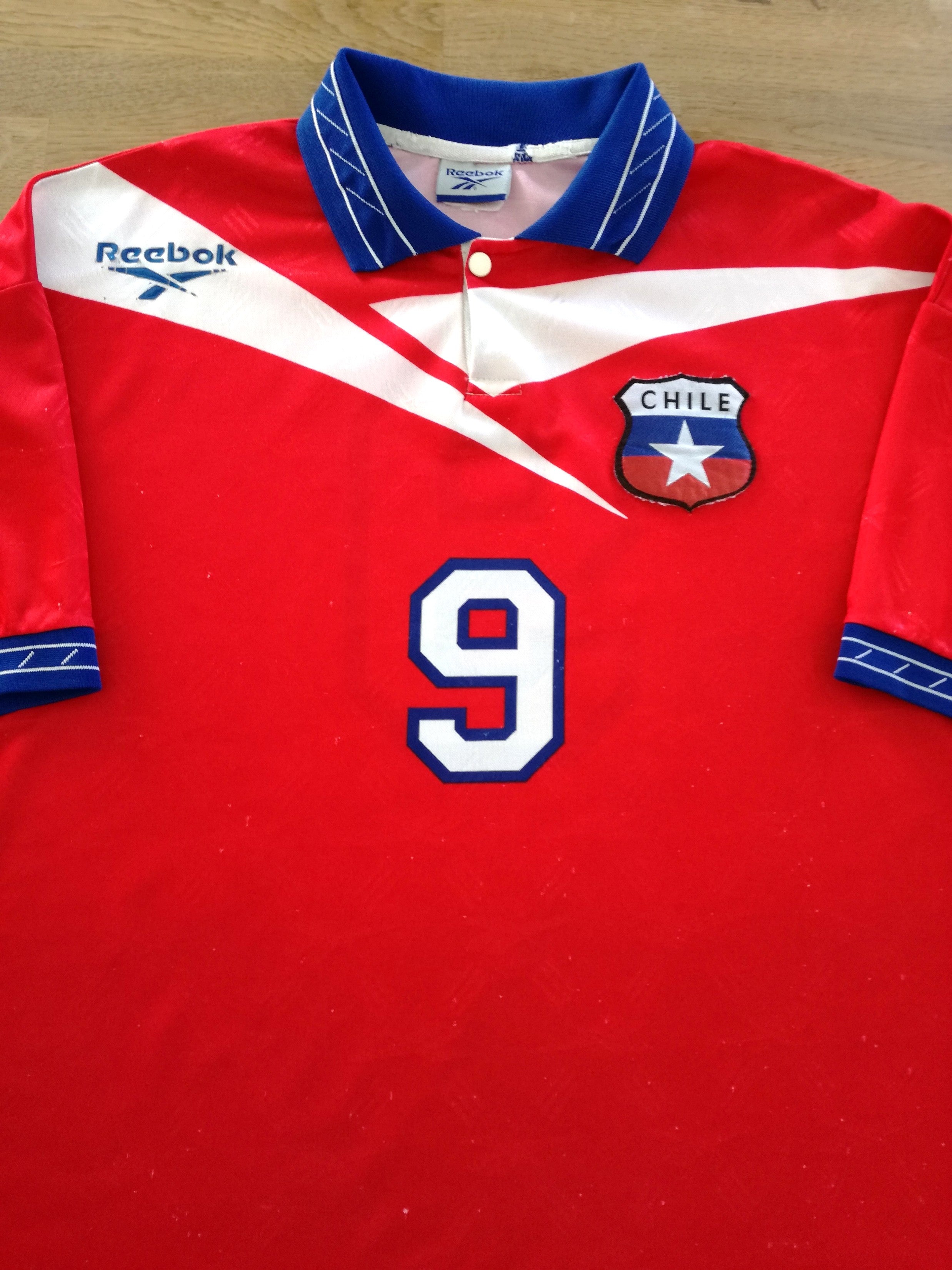 1996/97 Chile Home Football Shirt (Zamorano) #9