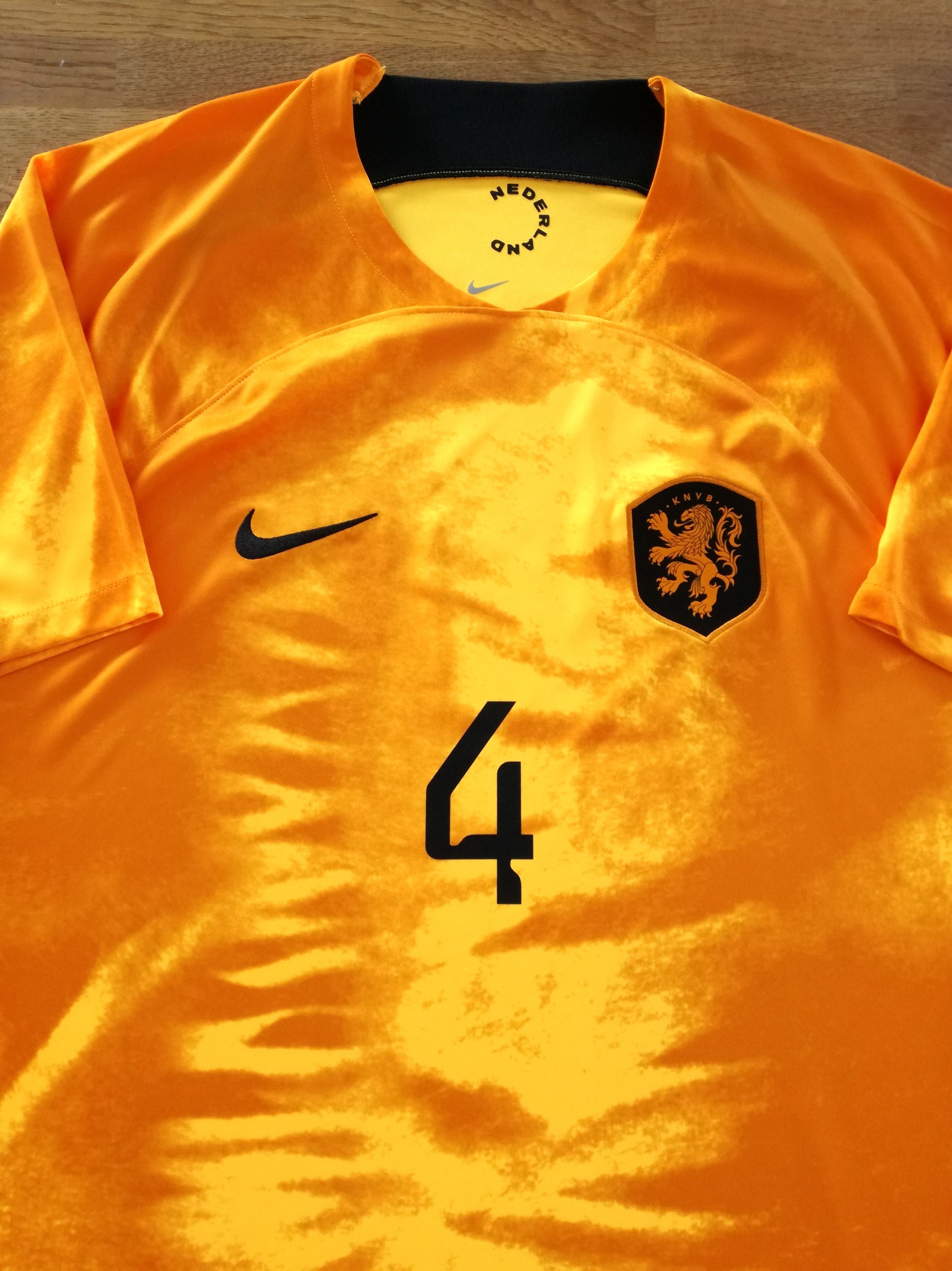 2022/23 Netherlands Home Football Shirt Virgil #4