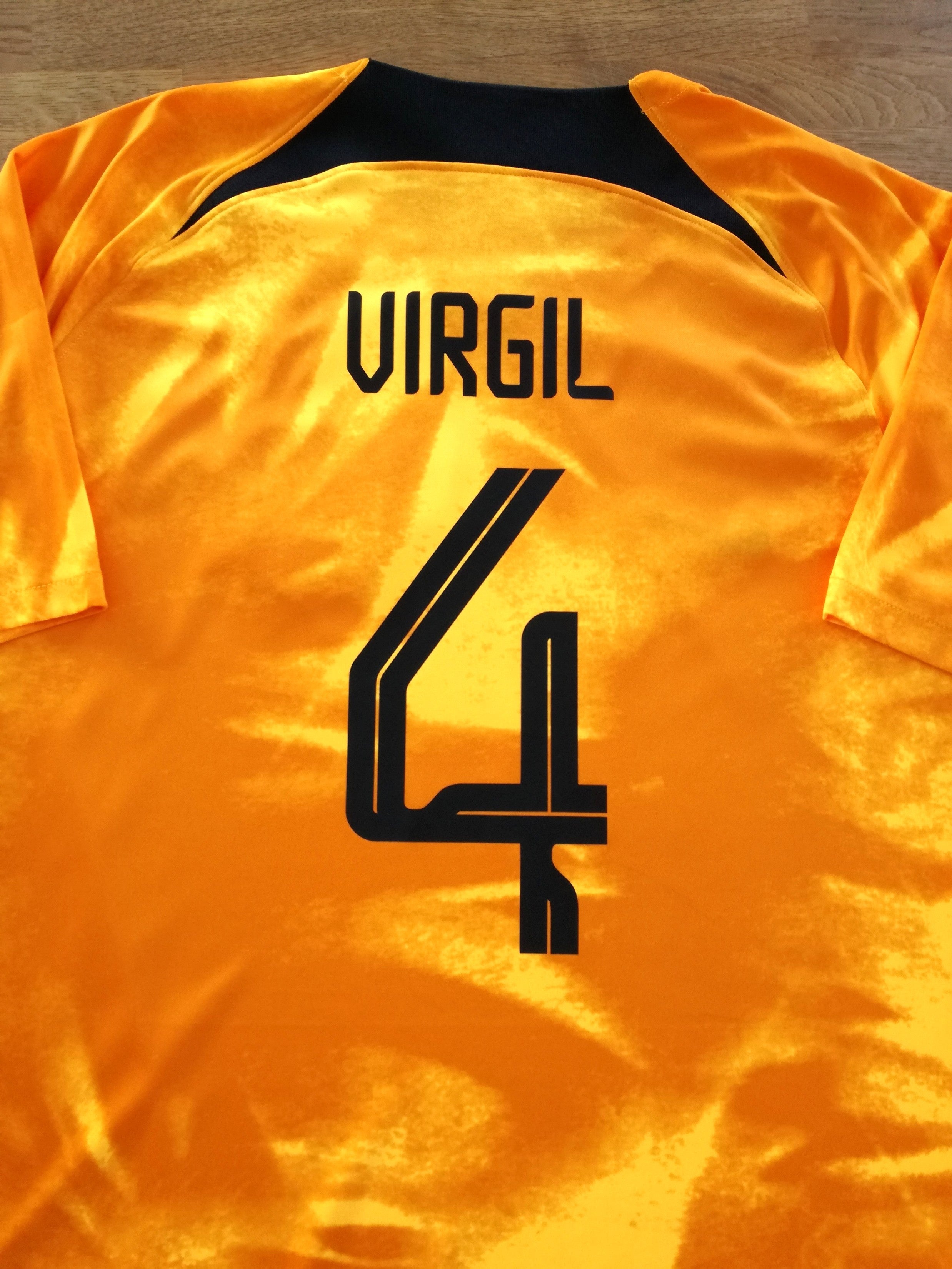 2022/23 Netherlands Home Football Shirt Virgil #4
