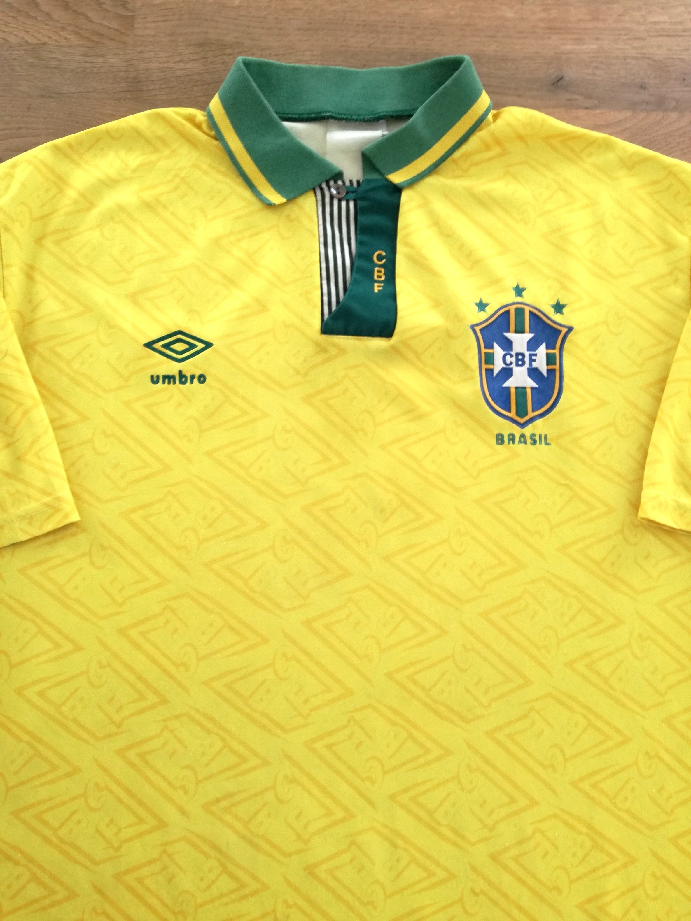 1991/92 Brazil Home Football Shirt