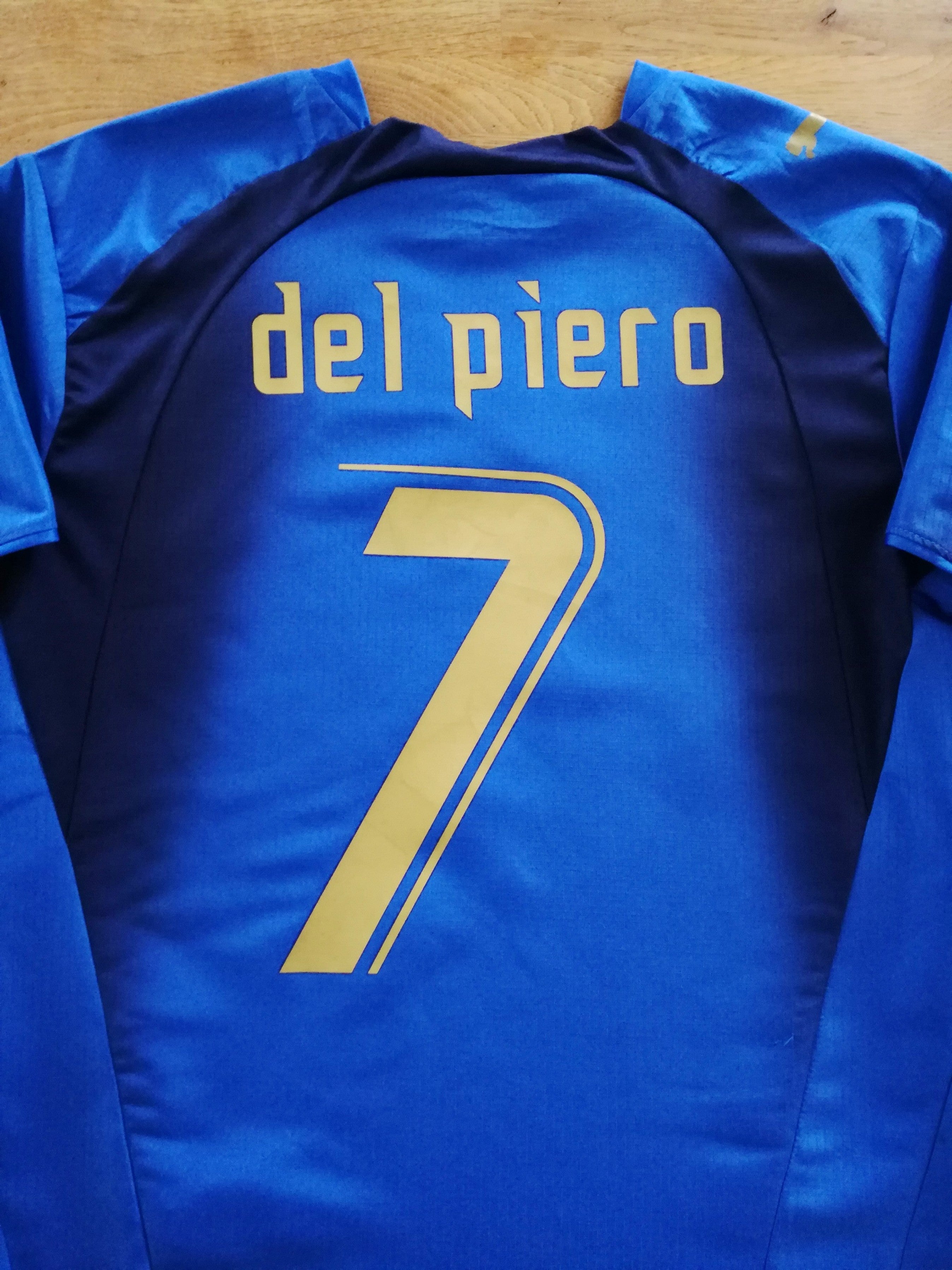 2006 Italy Home Football Shirt Del Piero #7