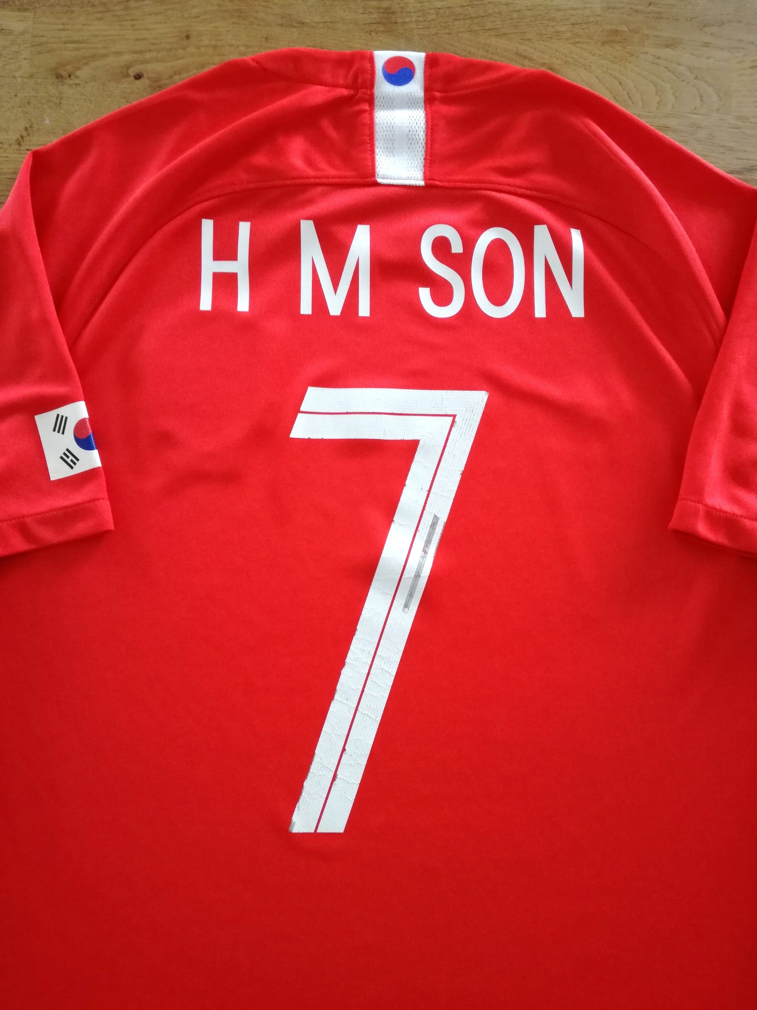 2018/19 South Korea Home Football Shirt H M Son #7