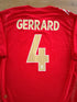 2006/07 England Away Football Shirt Gerrard #4