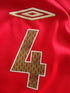 2006/07 England Away Football Shirt Gerrard #4 (M)