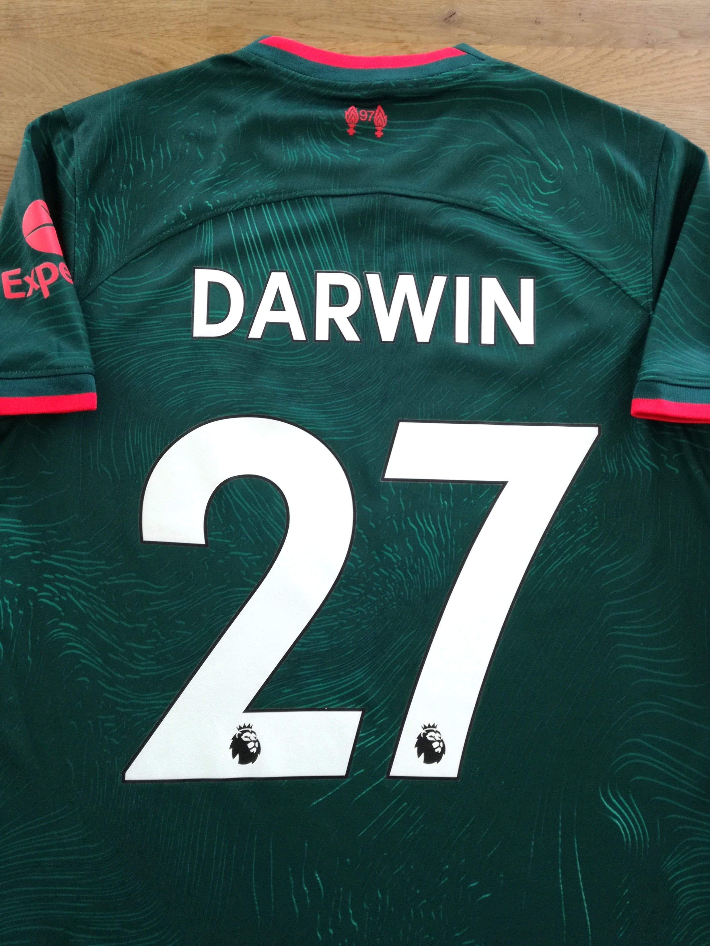 2022/23 Liverpool 3rd Premier League Football Shirt Darwin #27