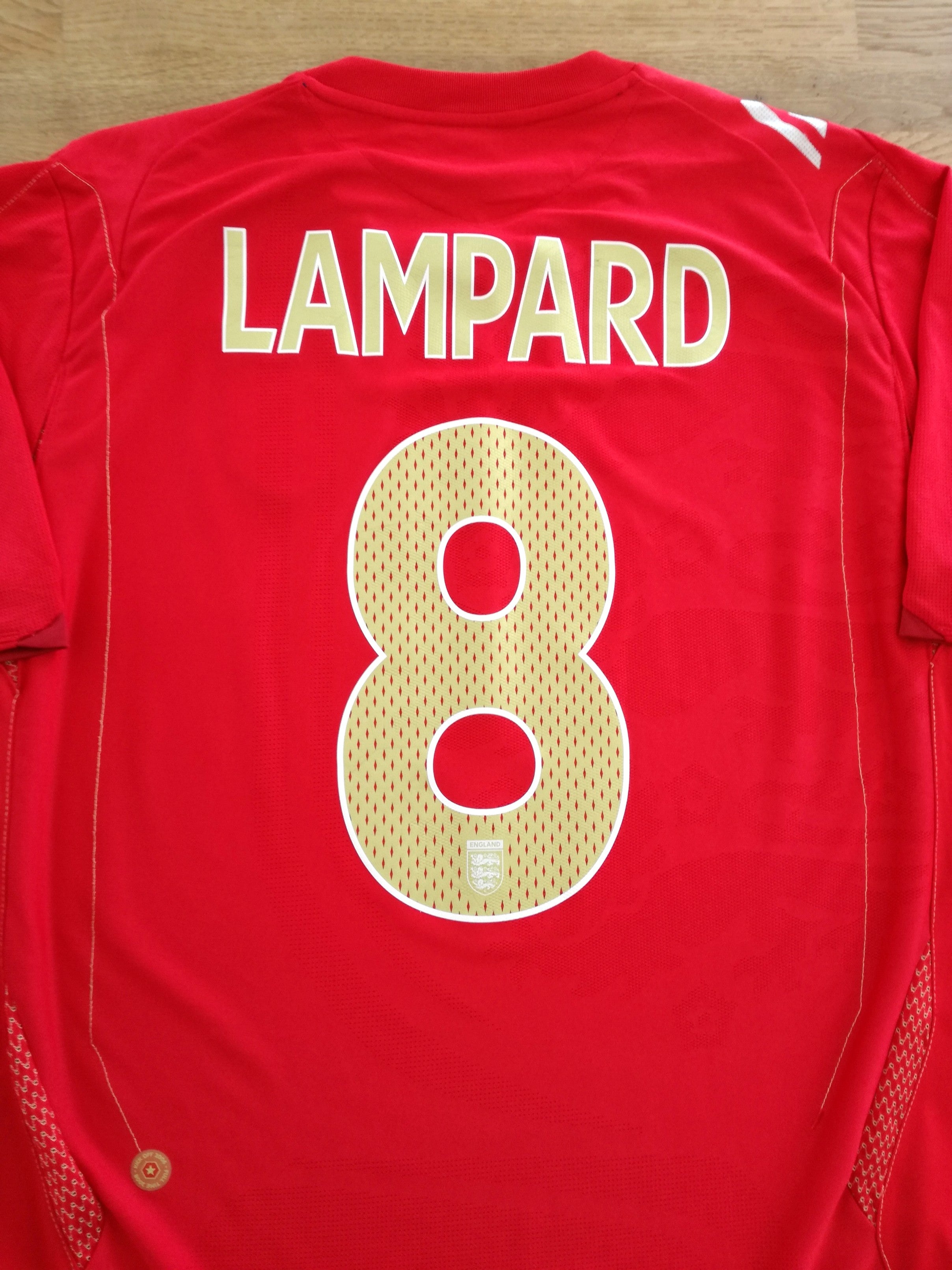 2006/07 England Away Football Shirt Lampard #8