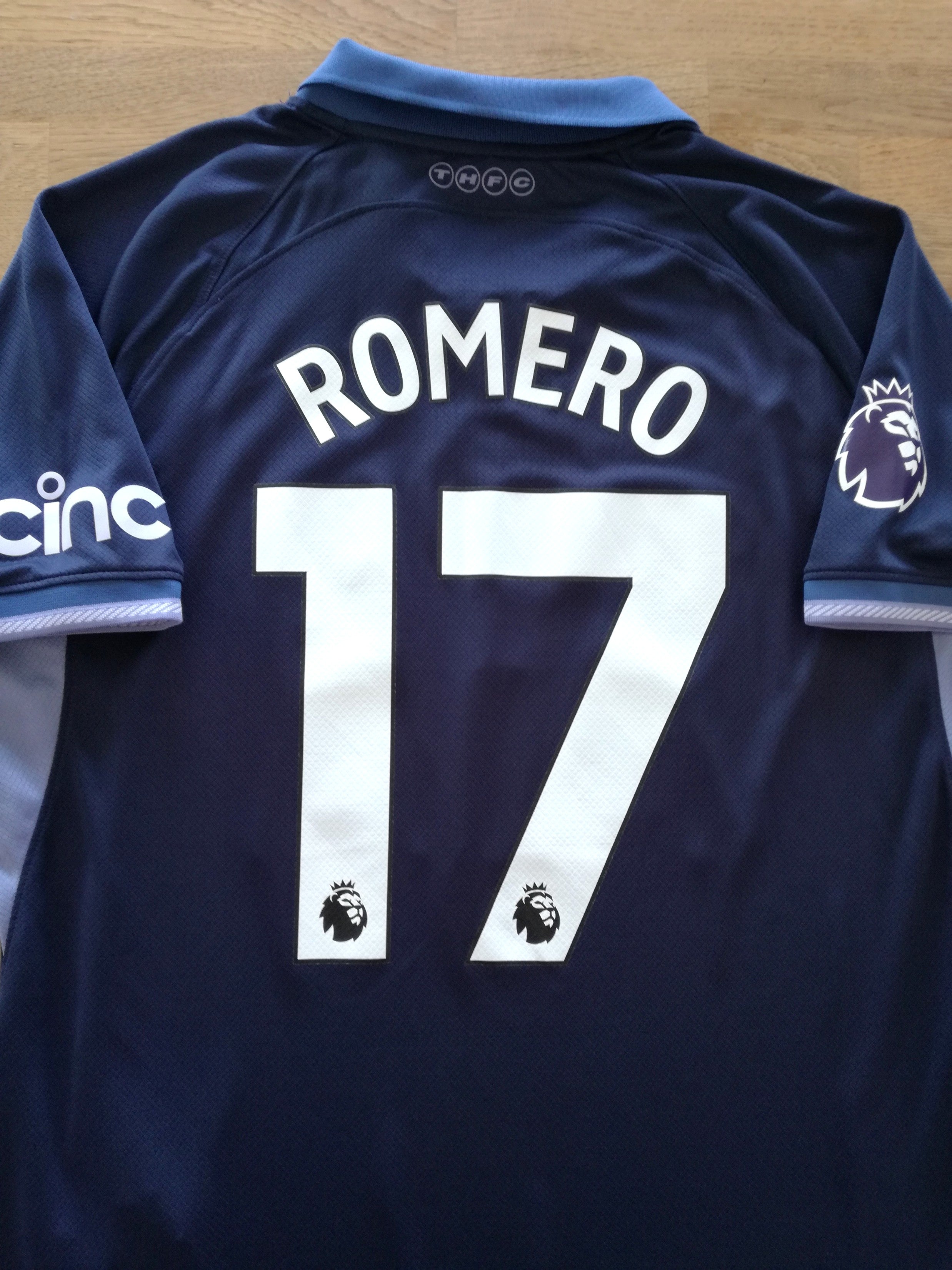 2023/24 Tottenham Away Premier League Football Shirt Romero #17 (L)