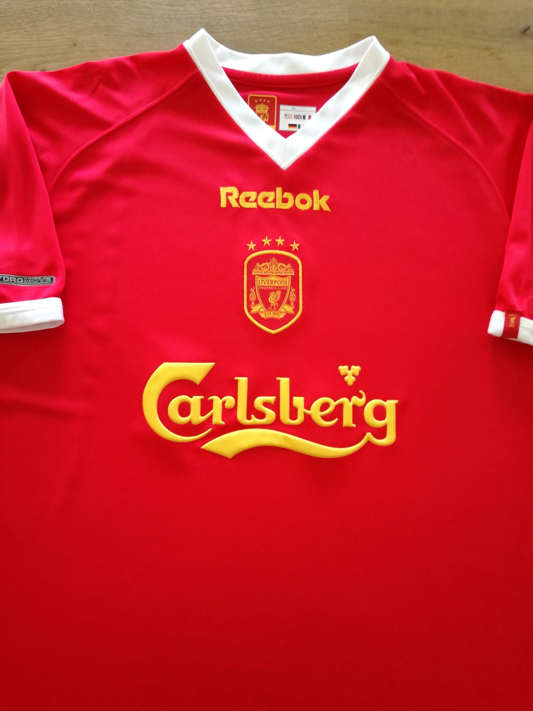 2001/02 Liverpool European Football Shirt