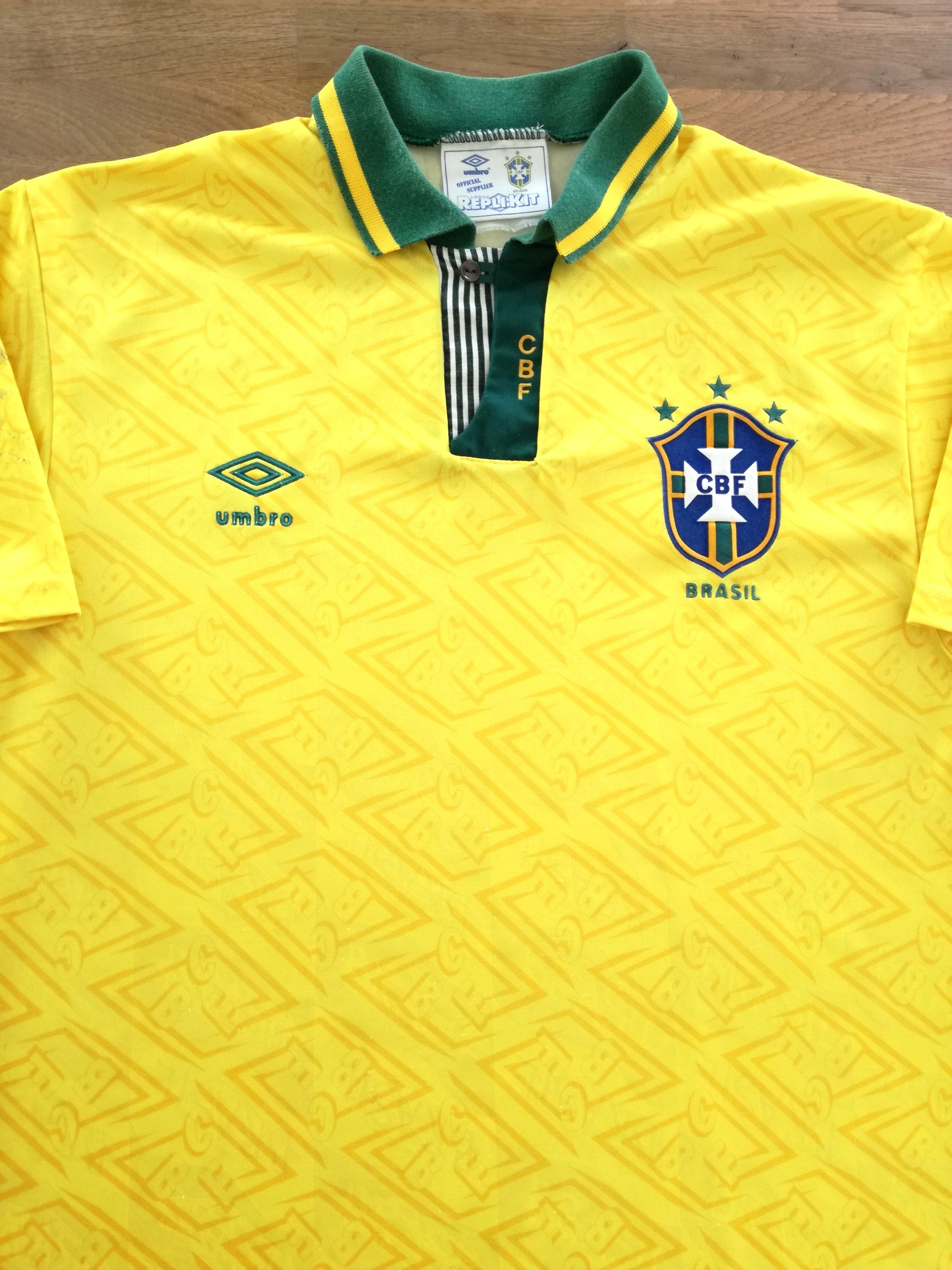 1991/92 Brazil Home Football Shirt