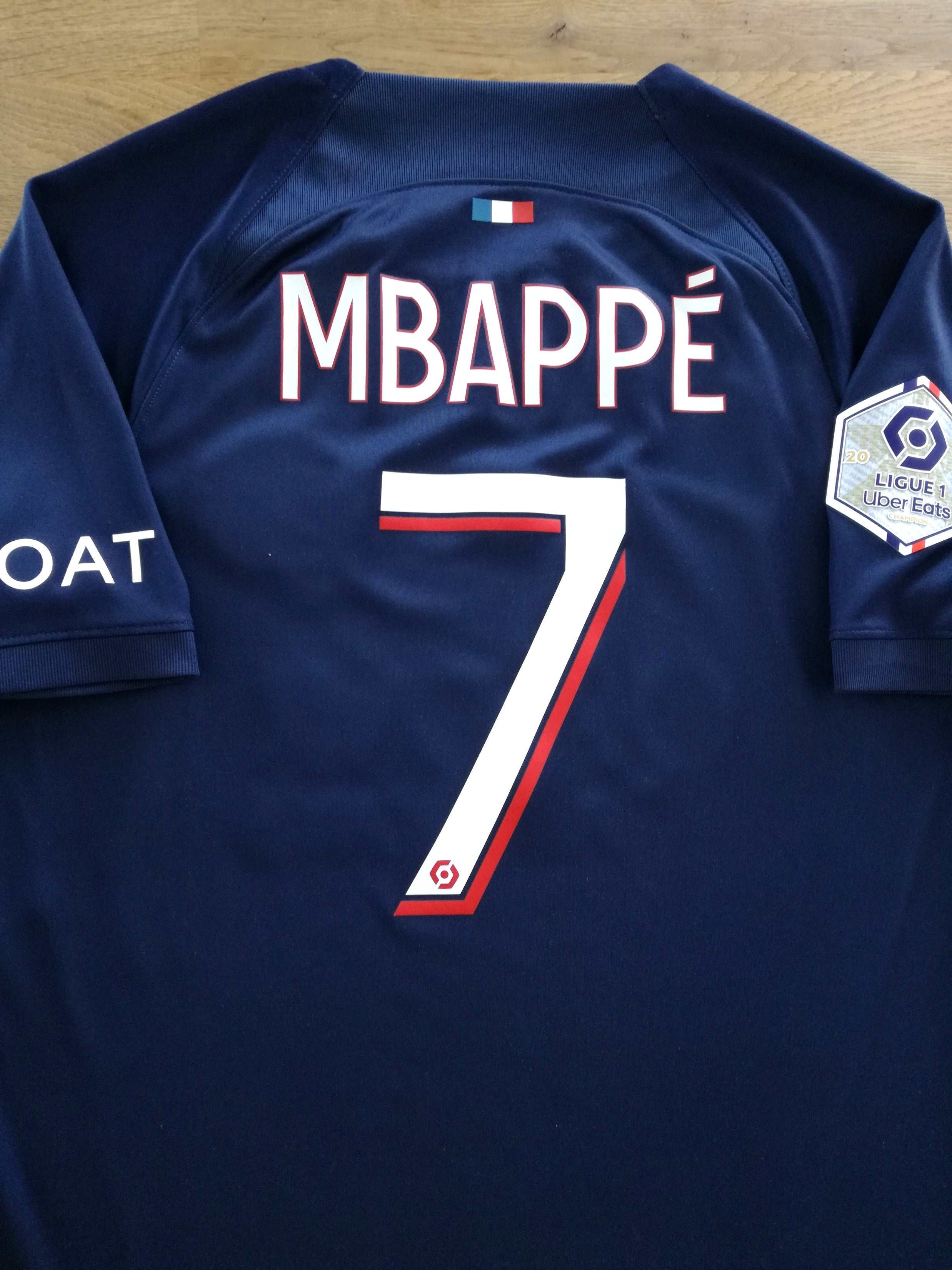2023/24 PSG Home Ligue 1 Football Shirt Mbappé #7