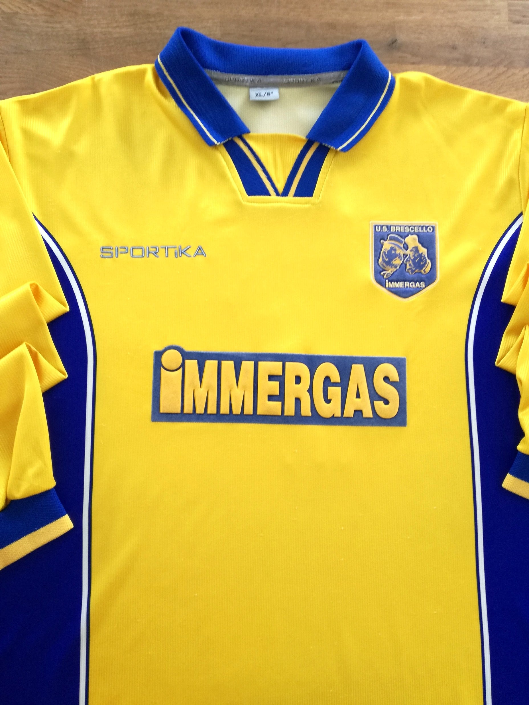 1998/99 Brescello Piccardo Home Long Sleeve Football Shirt