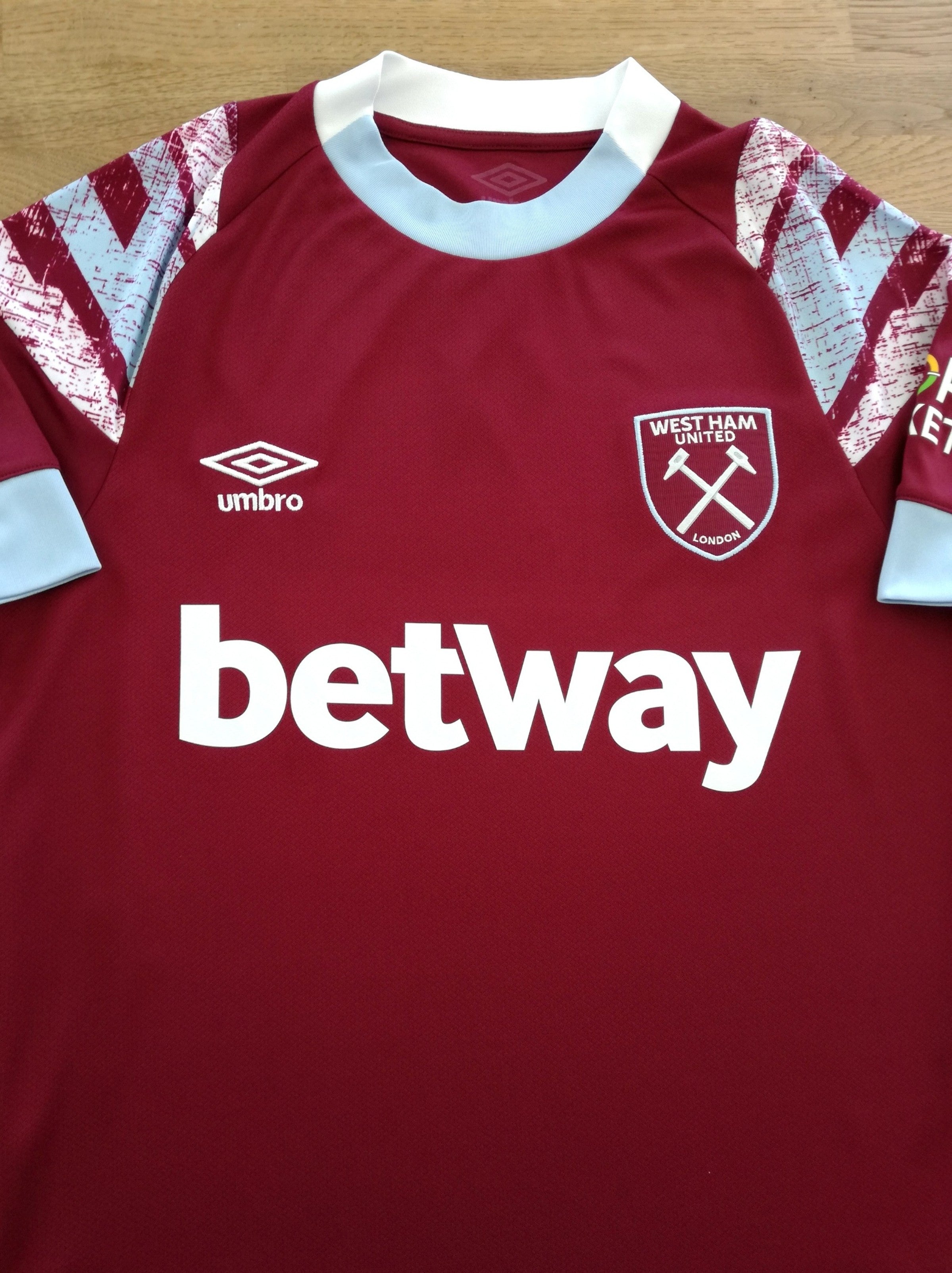 2022/23 West Ham Home football Shirt