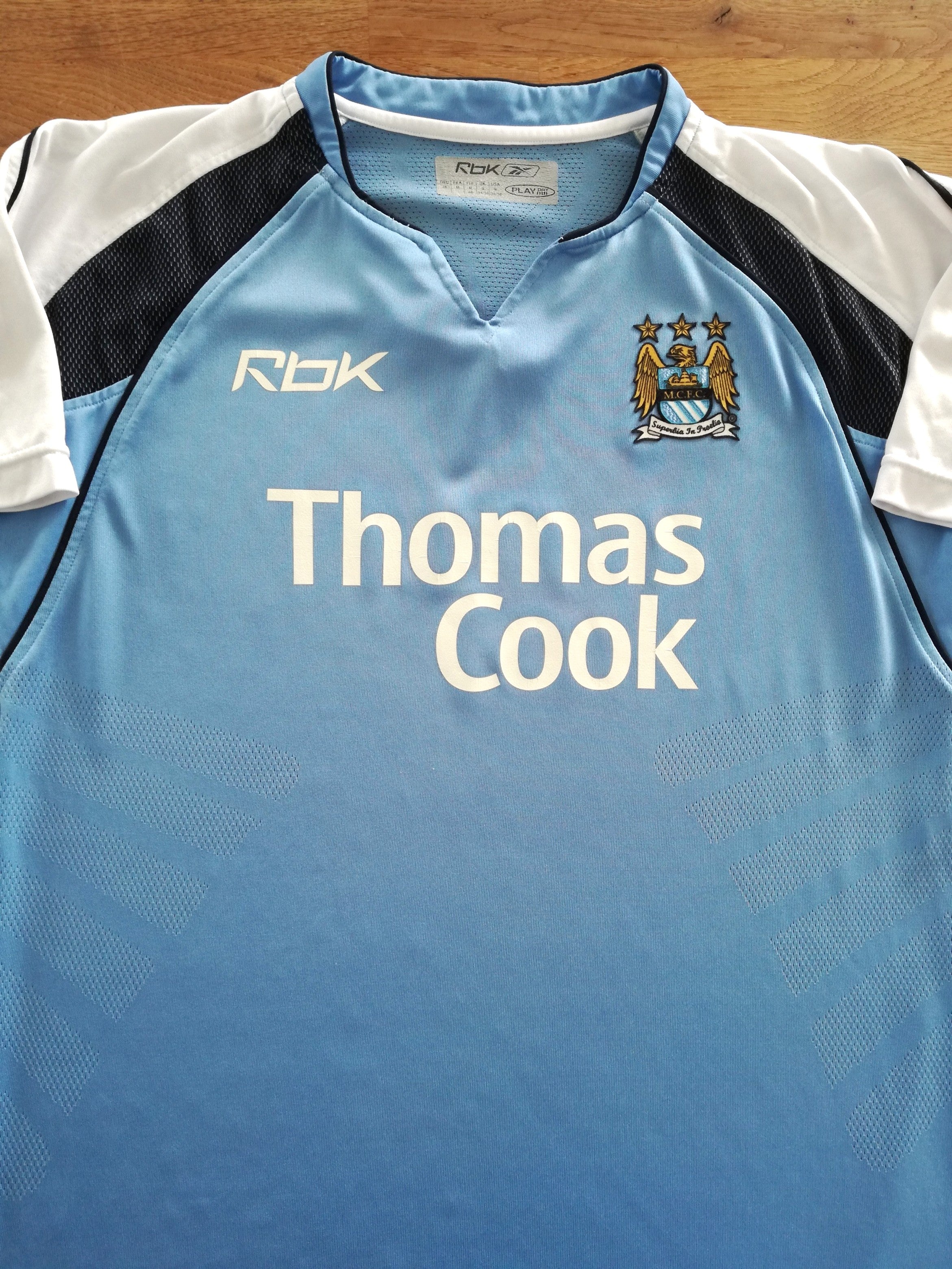 2006/07 Man City Home Football Shirt