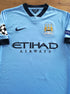 2014/15 Man City Home Champions League Football Shirt Milner #7 (S)