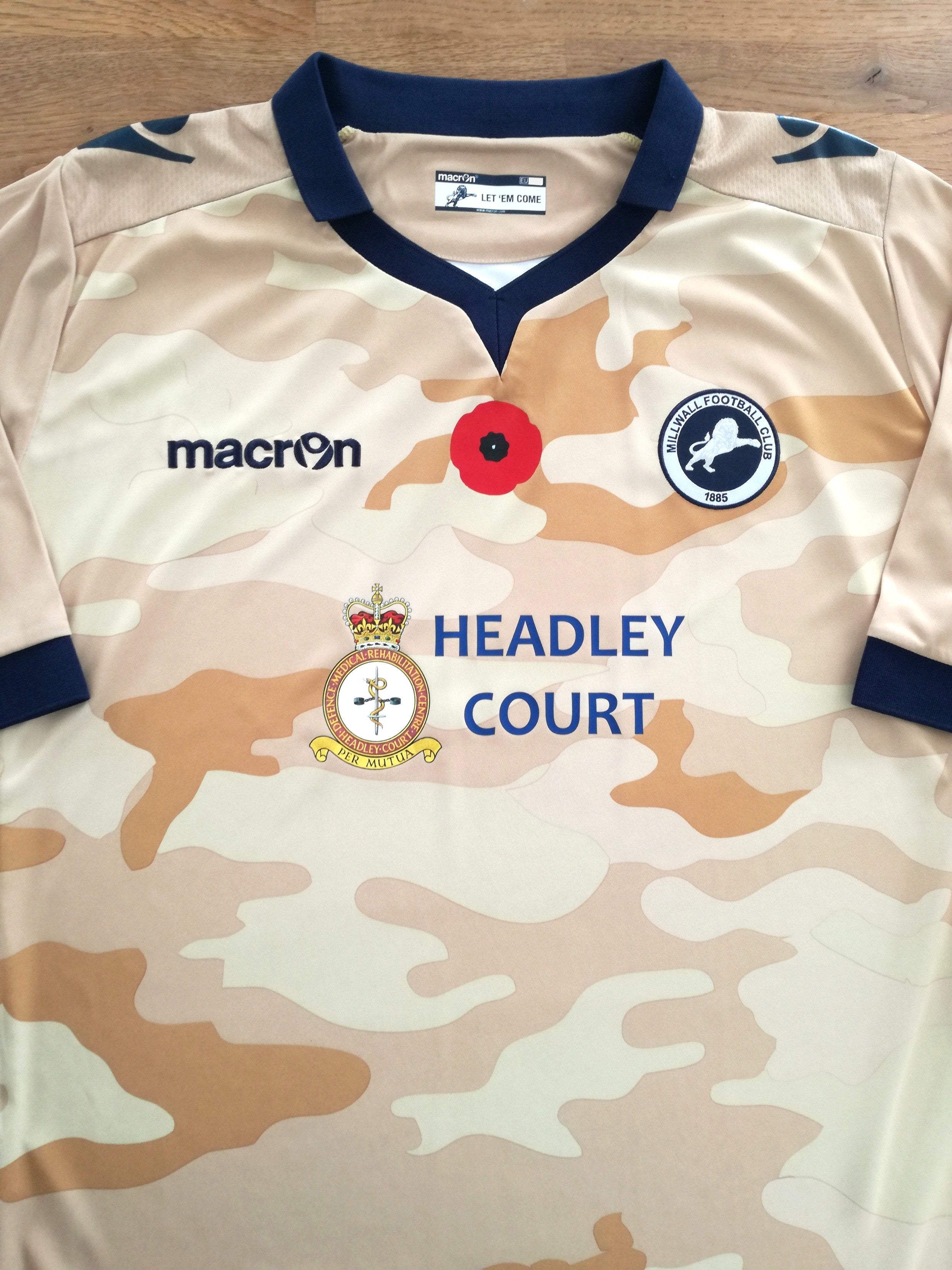 2014/15 Millwall 'Remembrance Day' Football Shirt