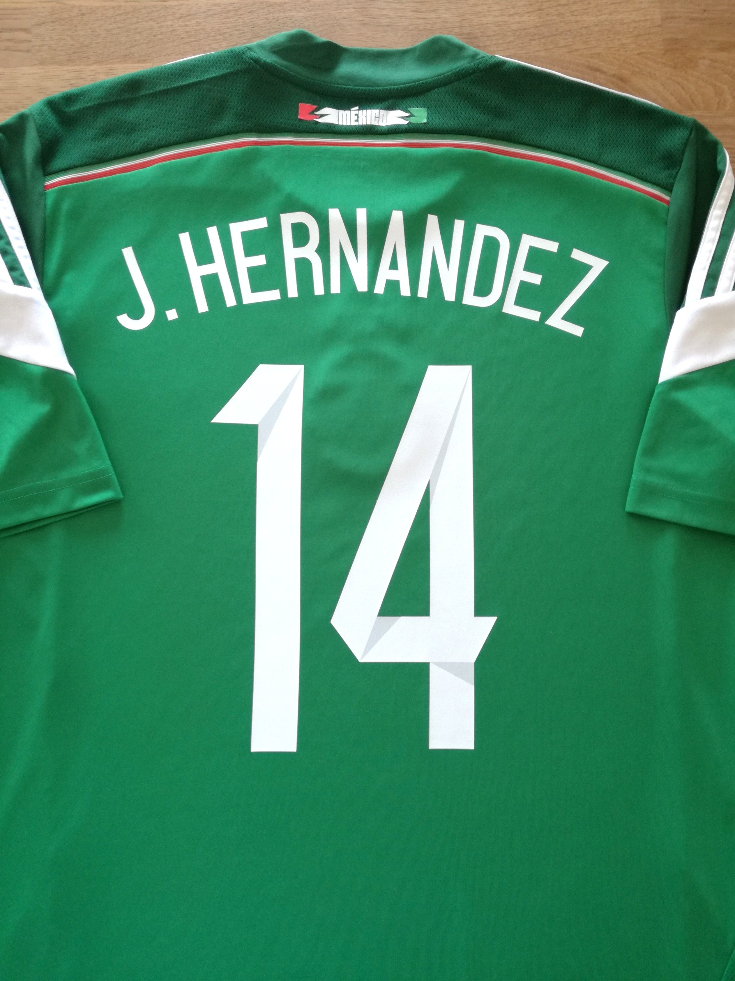 2014/15 Mexico Home Football Shirt J. Hernandez #14
