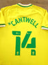 2020/21 Norwich City Home Football League Shirt Cantwell #14