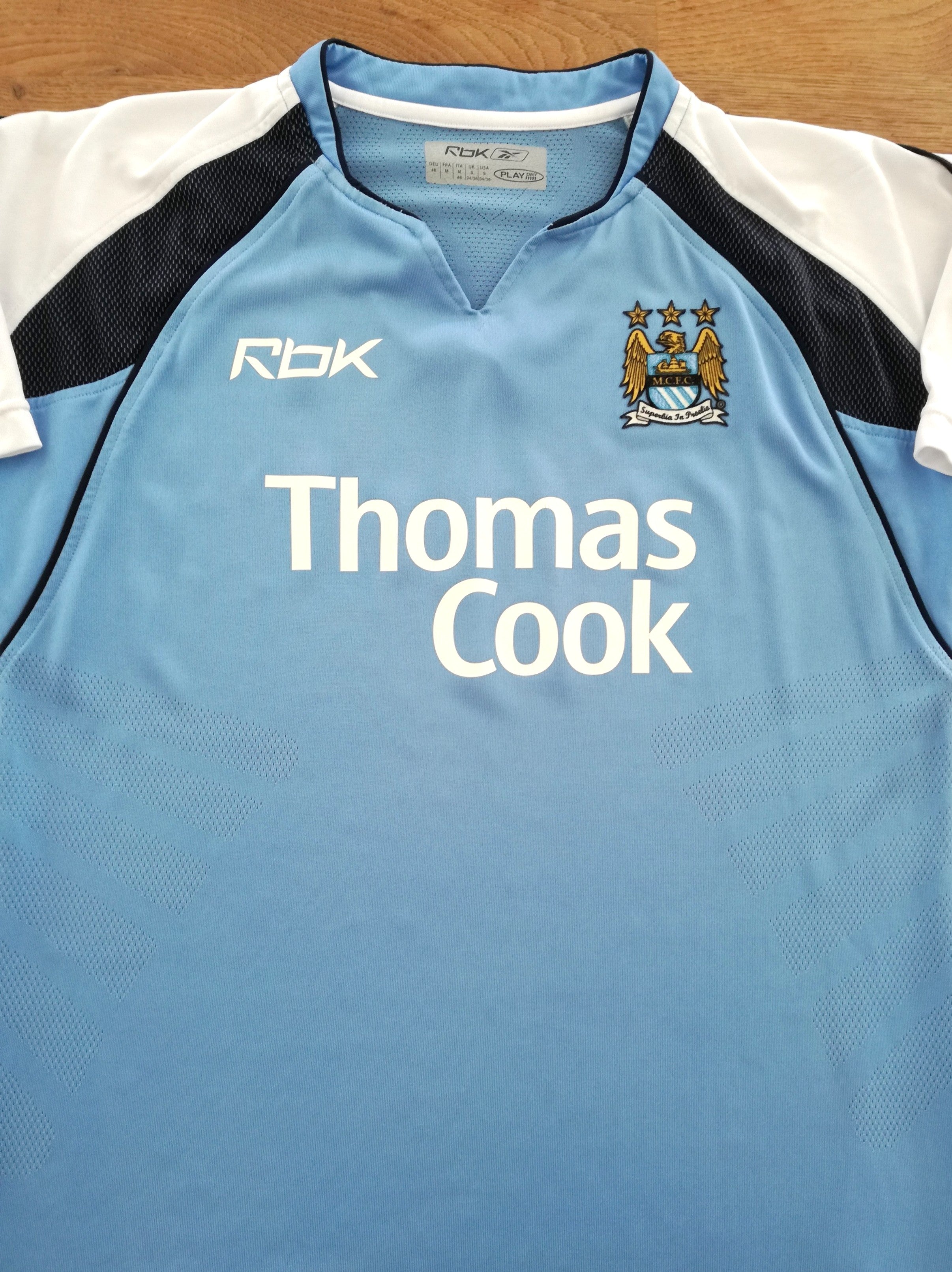 2006/07 Man City Home Football Shirt
