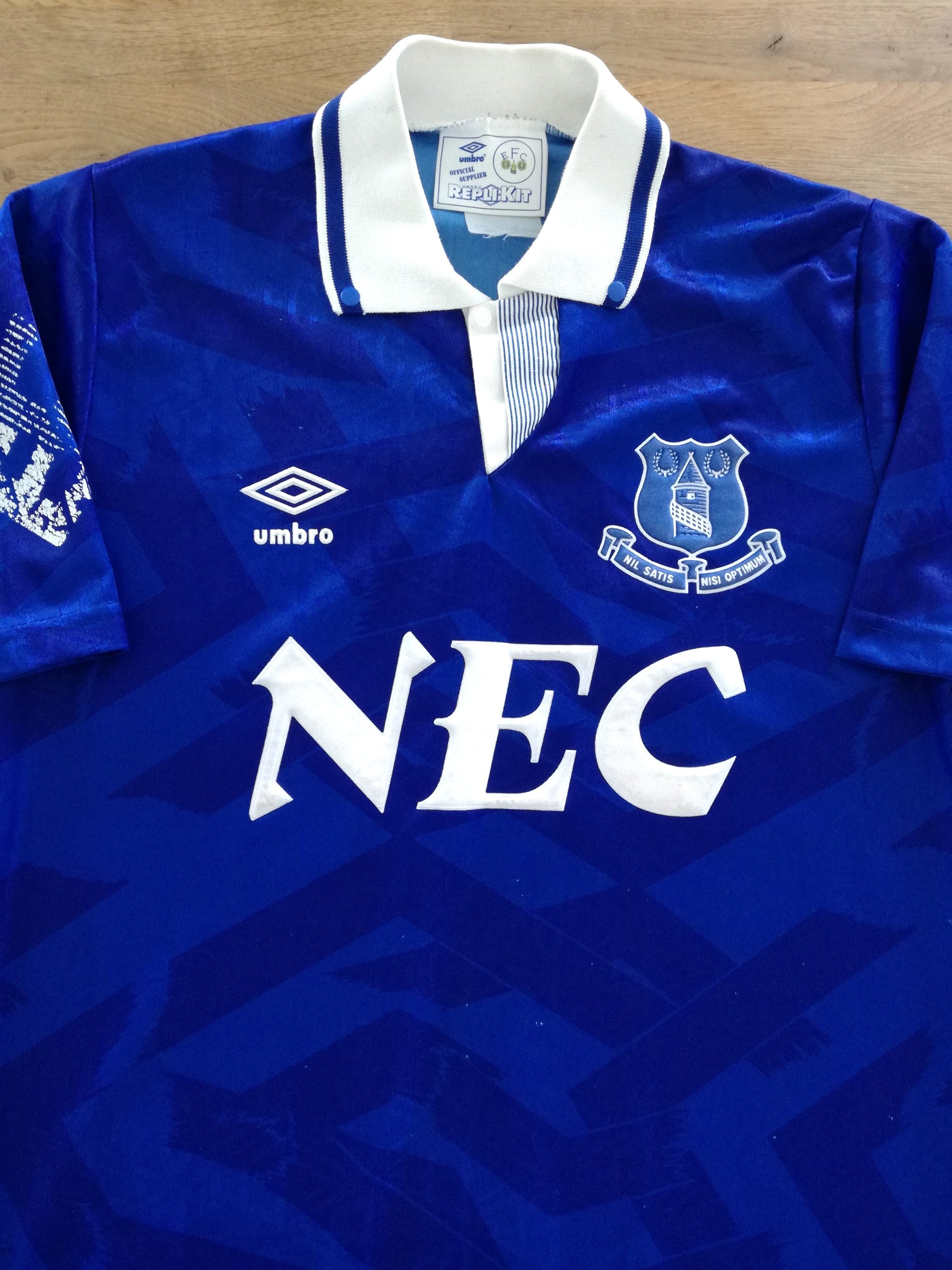 1991/92 Everton Home Football Shirt
