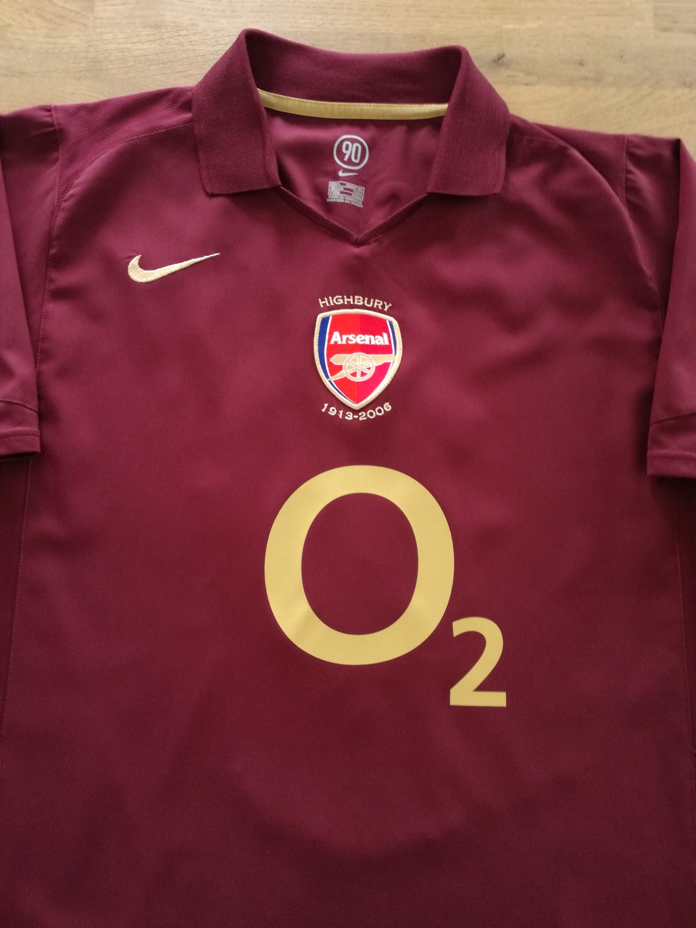 2005/06 Arsenal Home Football Shirt