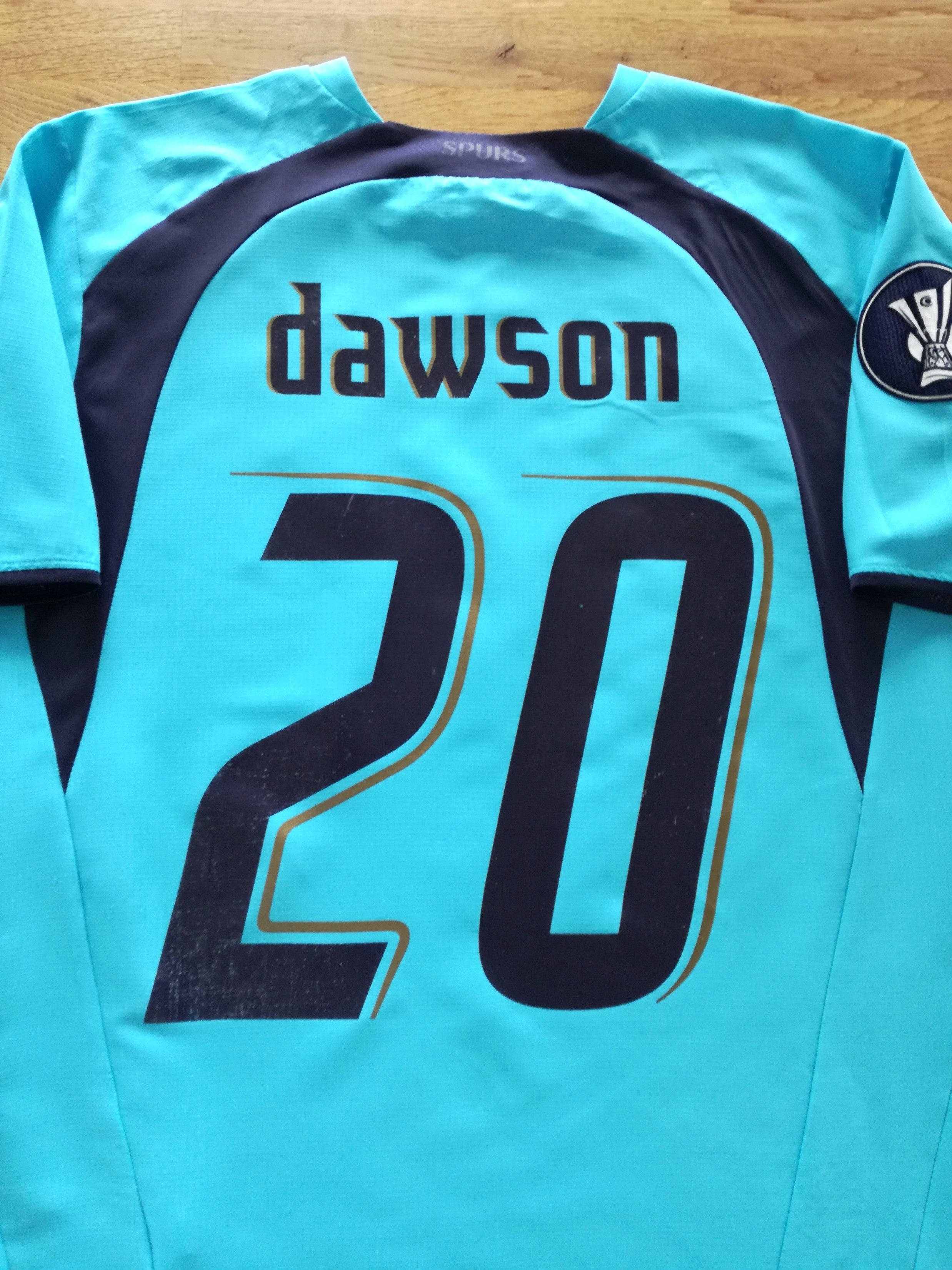2006/07 Tottenham Away UEFA Cup Football Shirt Dawson #20