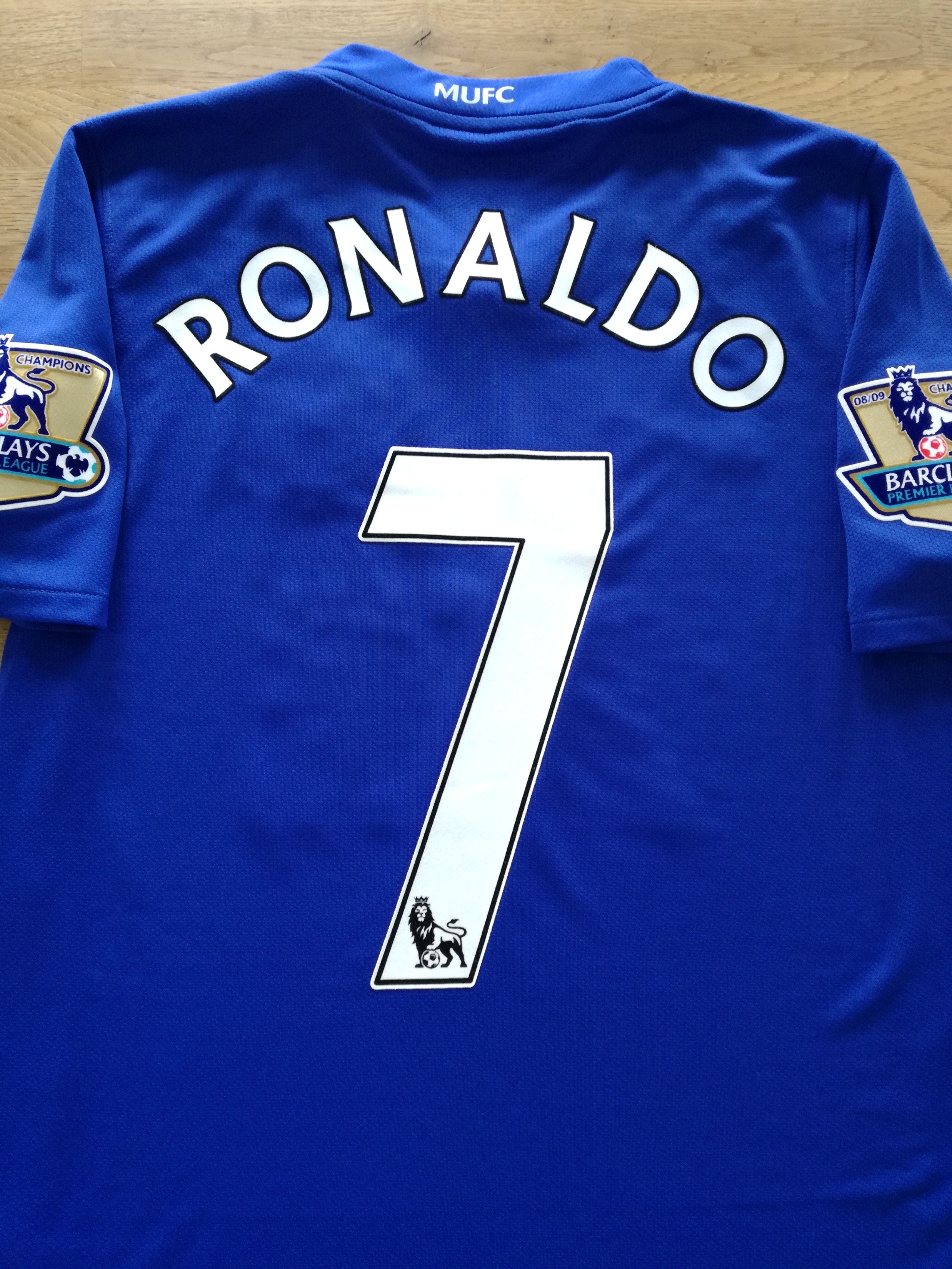 2008/09 Man Utd 3rd Premier League Football Shirt Ronaldo #7
