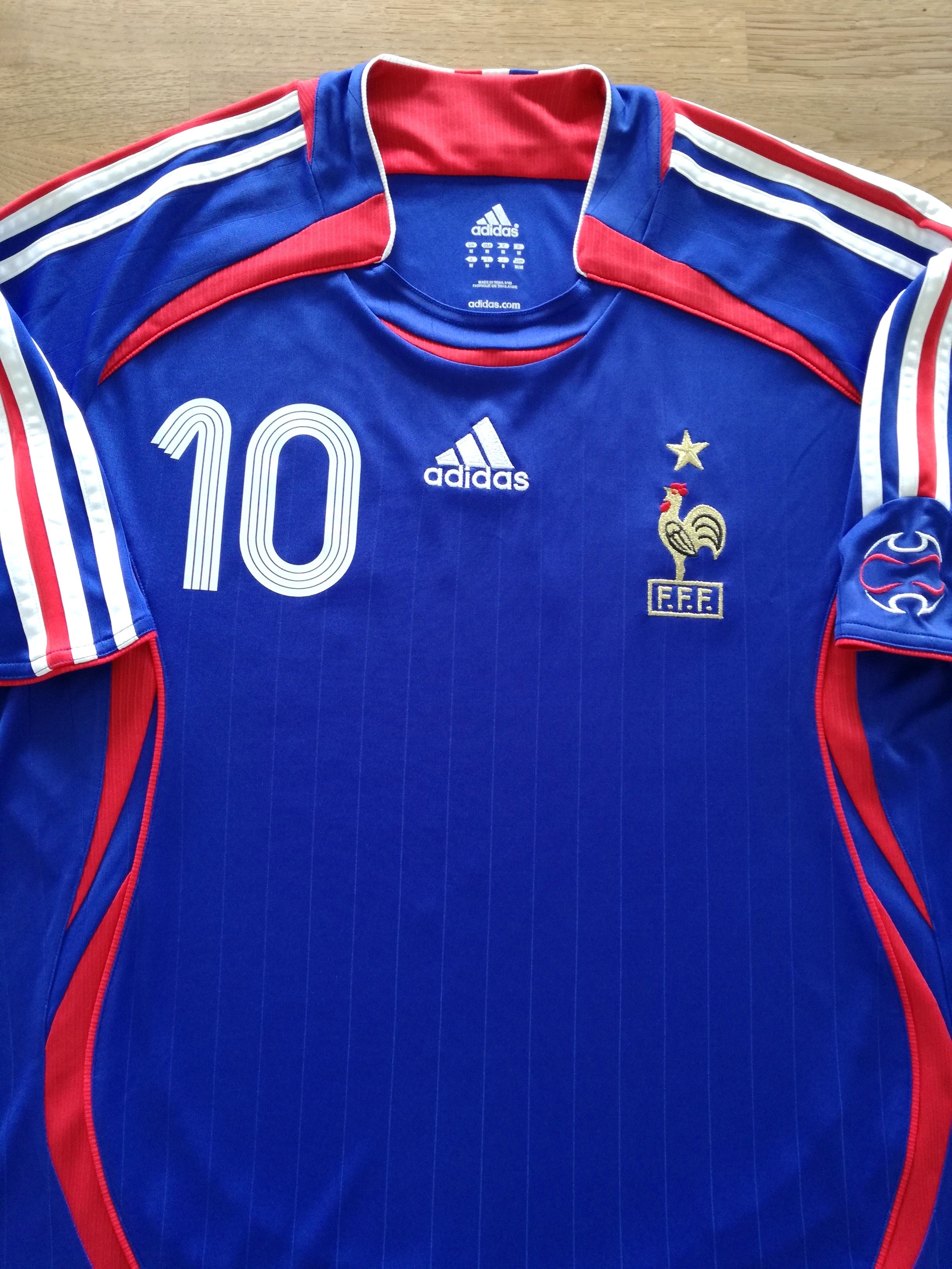 2006/07 France Home Football Shirt Zidane #10