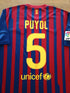 2011/12 Barcelona Home La Liga Football Shirt Puyol #5