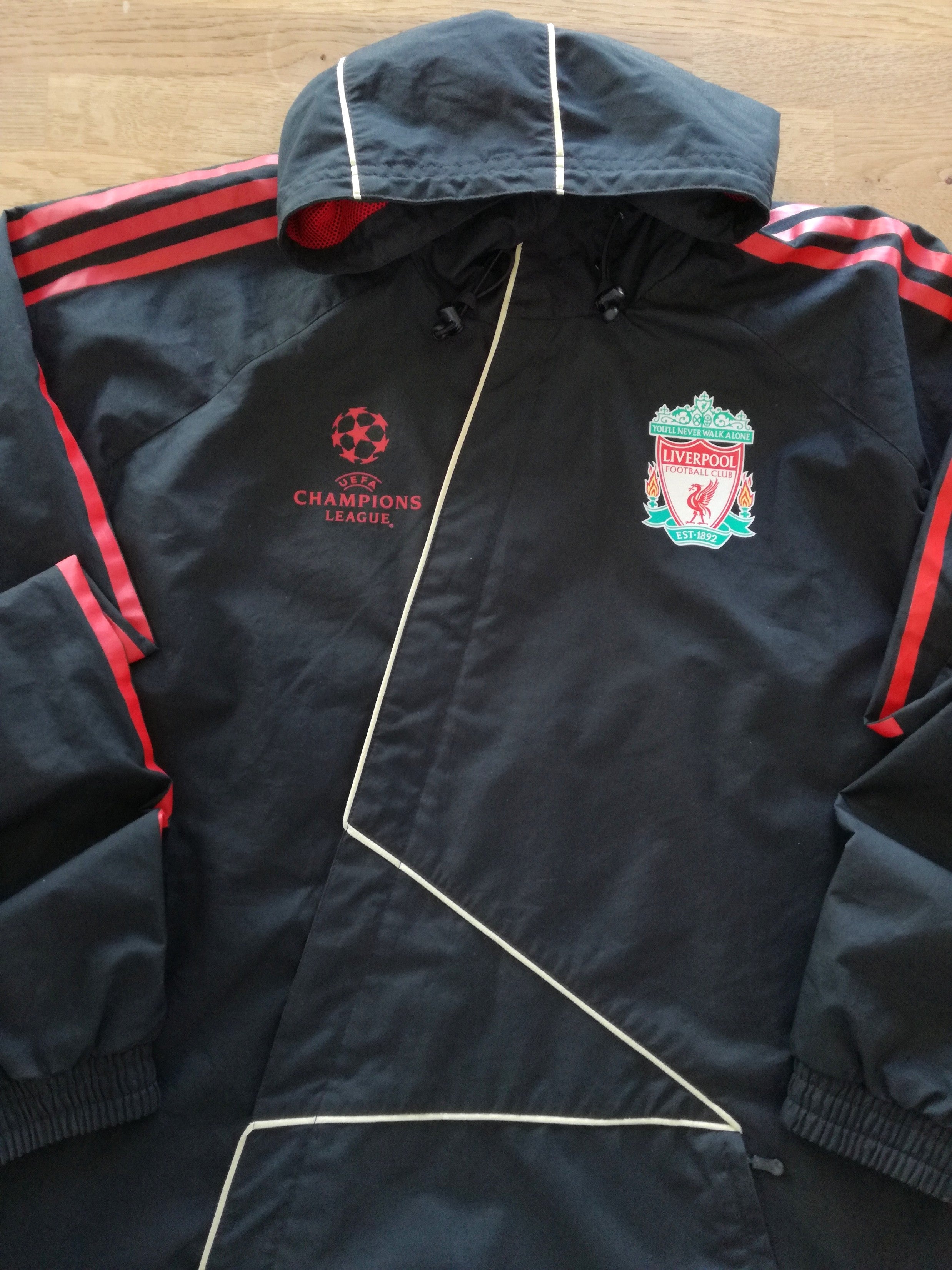 2009 Liverpool Champions League Hooded Rain Jacket