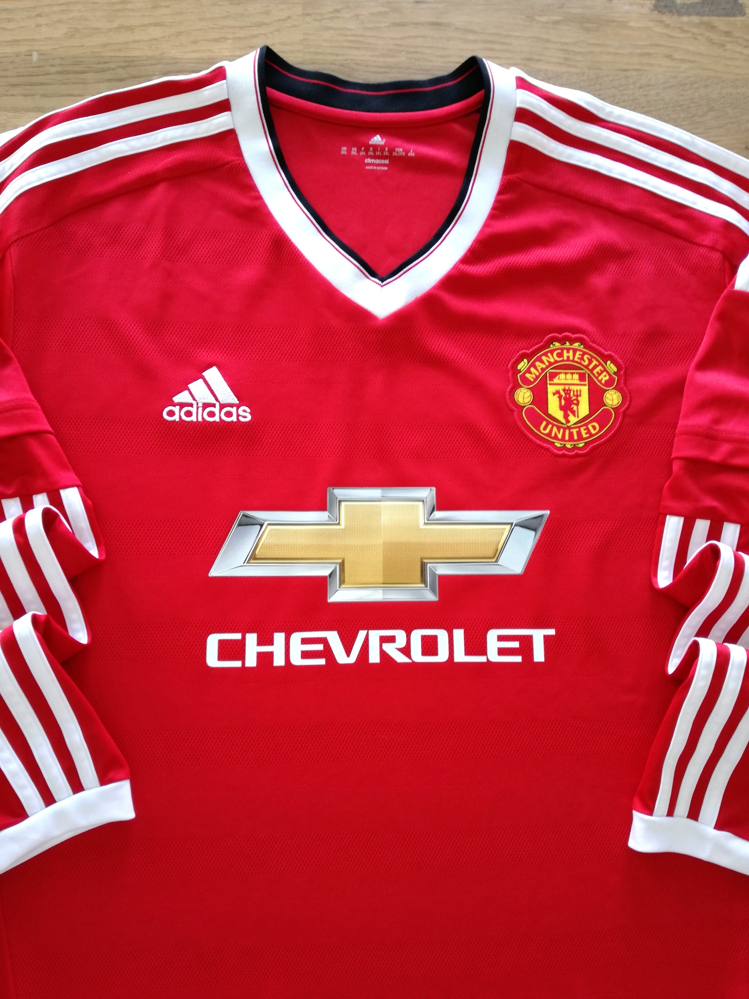 2015/16 Man Utd Home Long Sleeve Football Shirt