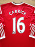 2015/16 Man Utd Home Premier League Long Sleeve Football Shirt Carrick #16
