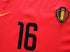 2002 Belgium Home World Cup Football Shirt Van Buyten #16 (M)