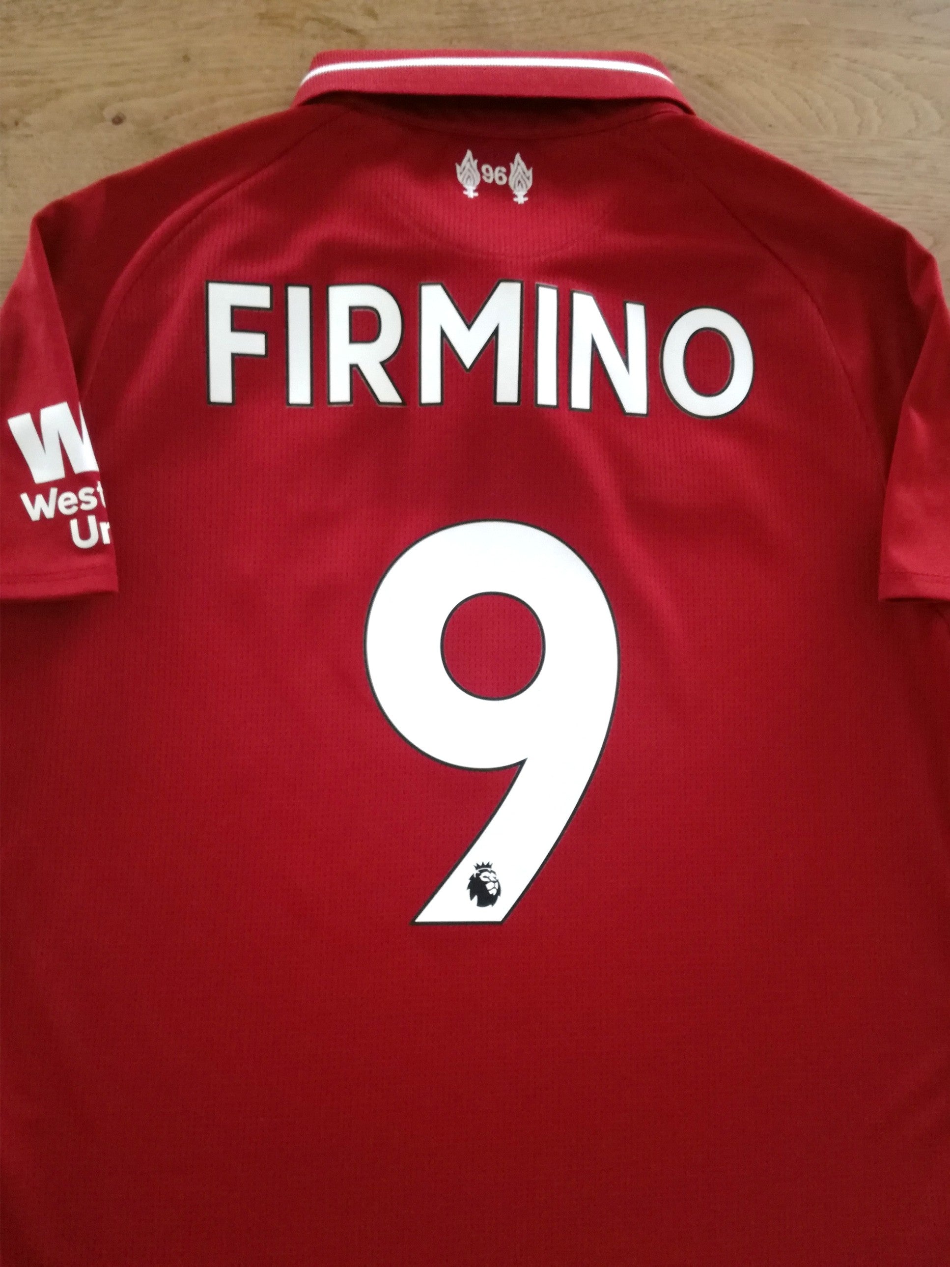 2018/19 Liverpool Home Premier League Football Shirt Firmino #9