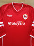 2014/15 Cardiff City Home Log Sleeve Football Shirt