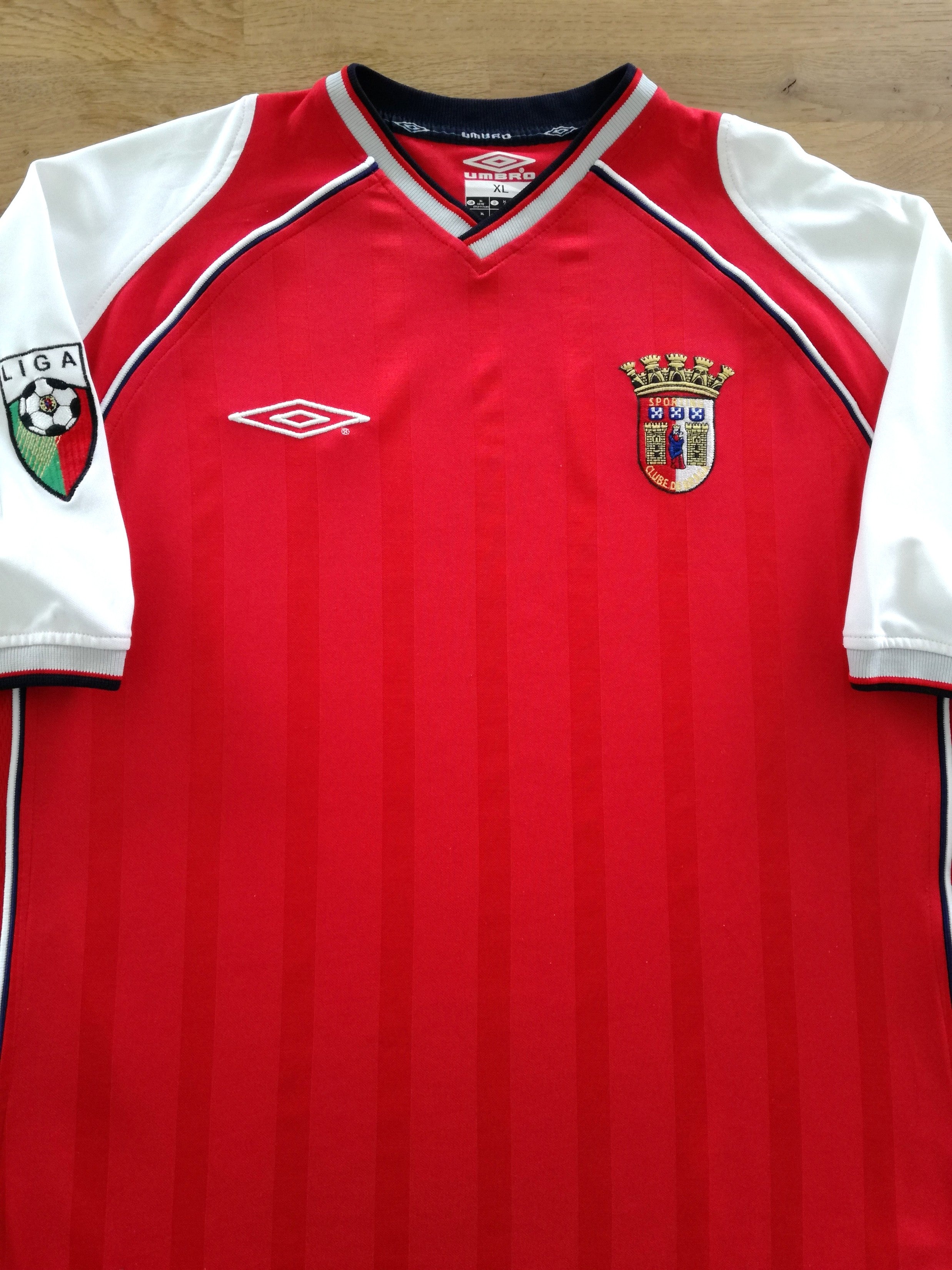 2001/02 Braga Home Primeira Liga Football Shirt