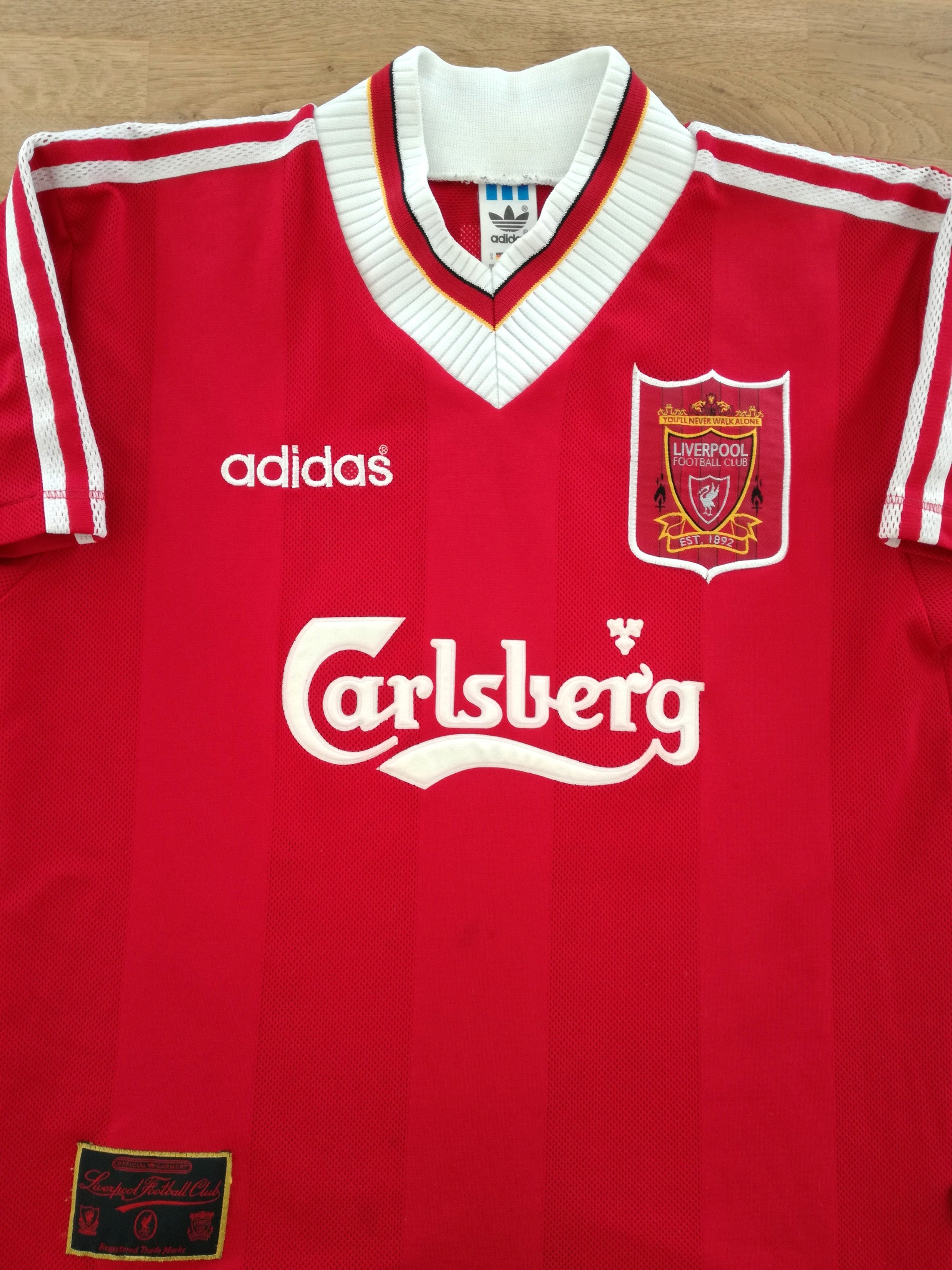 1995/96 Liverpool Home Football Shirt