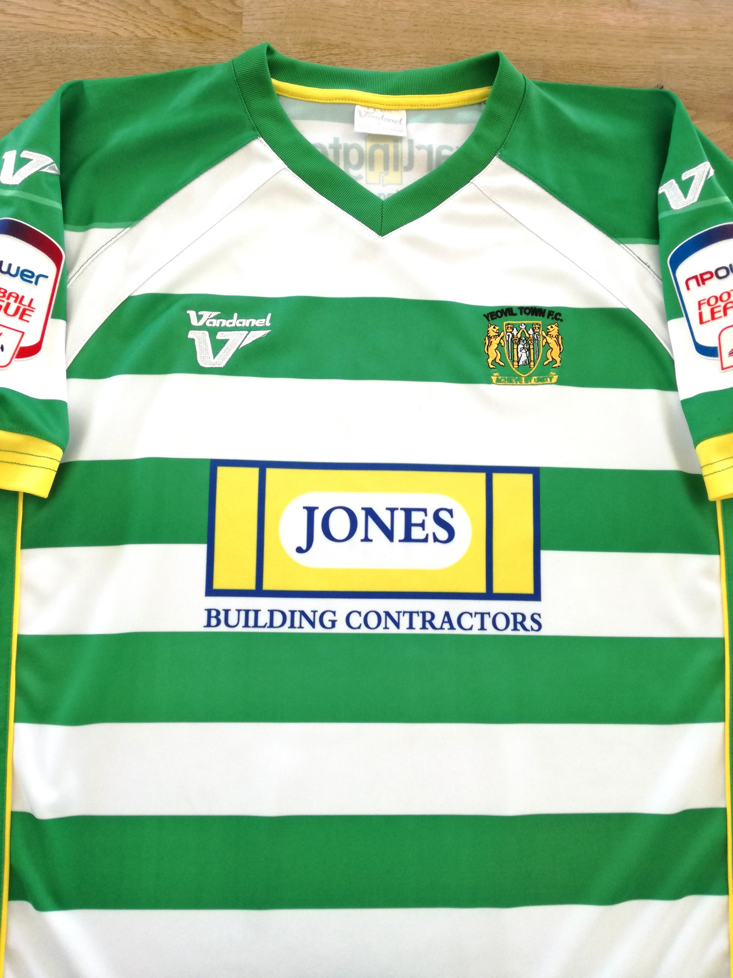 2011/12 Yeovil Town Home Match Worn Football League Shirt