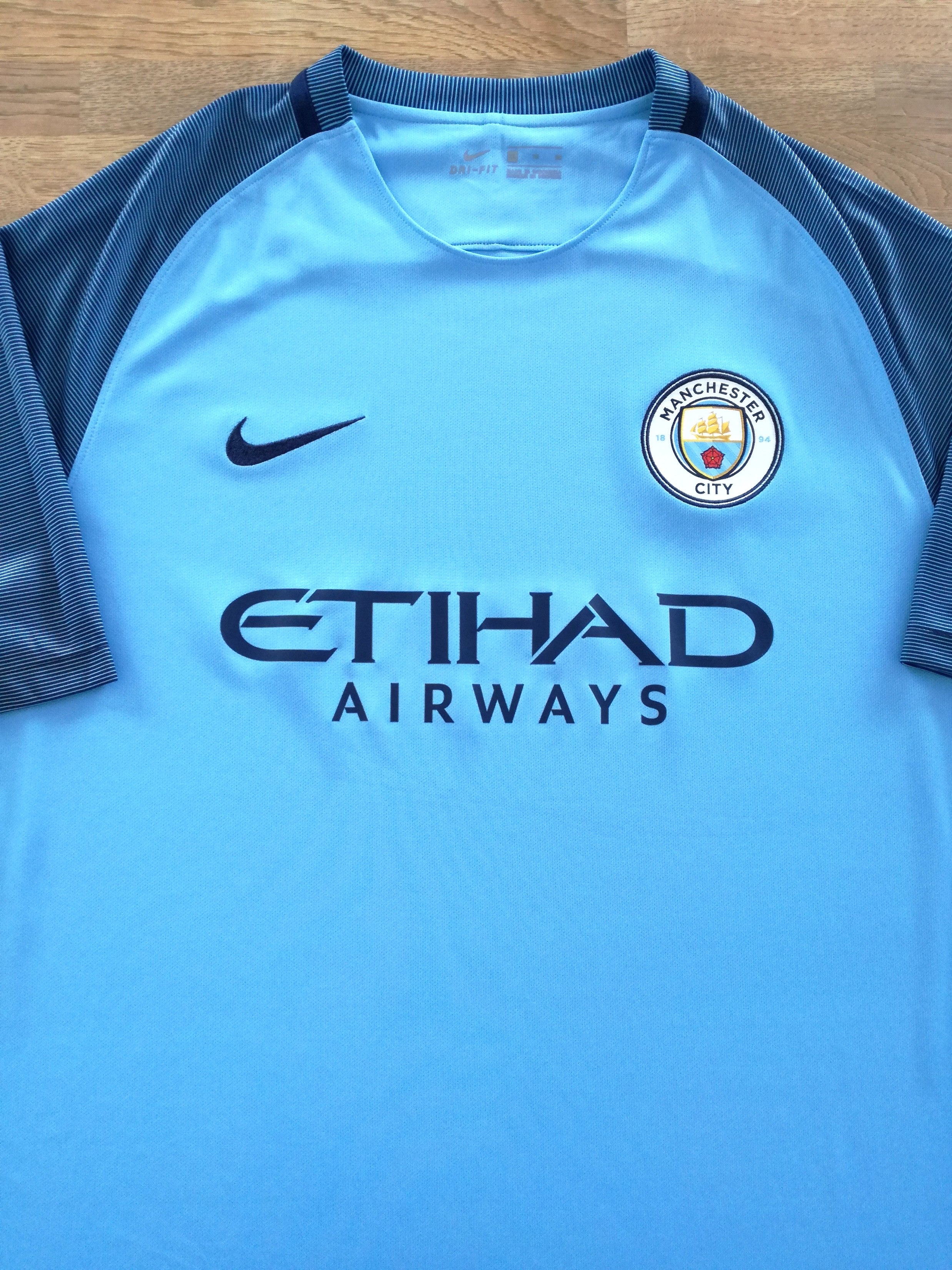 2016/17 Man City Home Football Shirt
