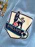 2011/12 Man City Home Premier League Football Shirt Kompany #4 (XL)