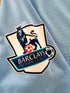 2011/12 Man City Home Premier League Football Shirt Kompany #4 (XL)