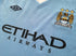 2011/12 Man City Home Premier League Football Shirt Kompany #4 (XL)