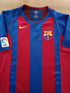 2004/05 Barcelona Home La Liga Football Shirt
