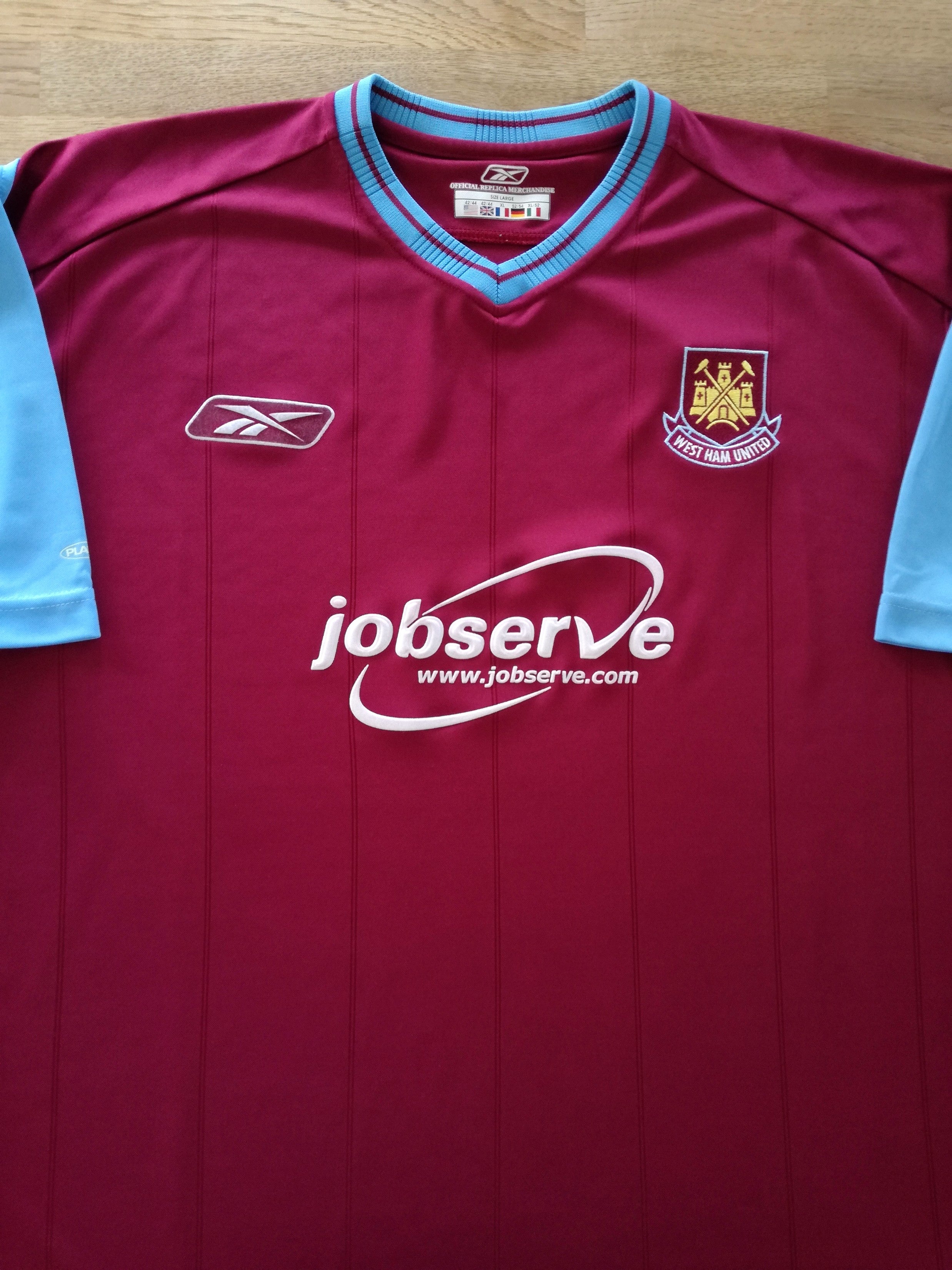 2003/04 West Ham Home Football Shirt