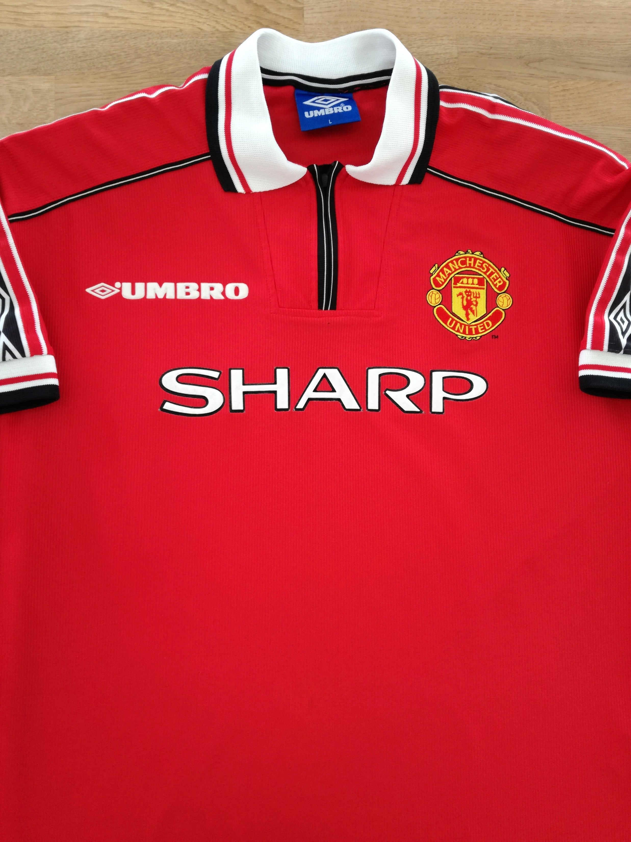 1998/99 Man Utd Home Football Shirt