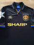 1994 Man Utd Away Champions League Match Issue (vs Barcelona) Football Shirt