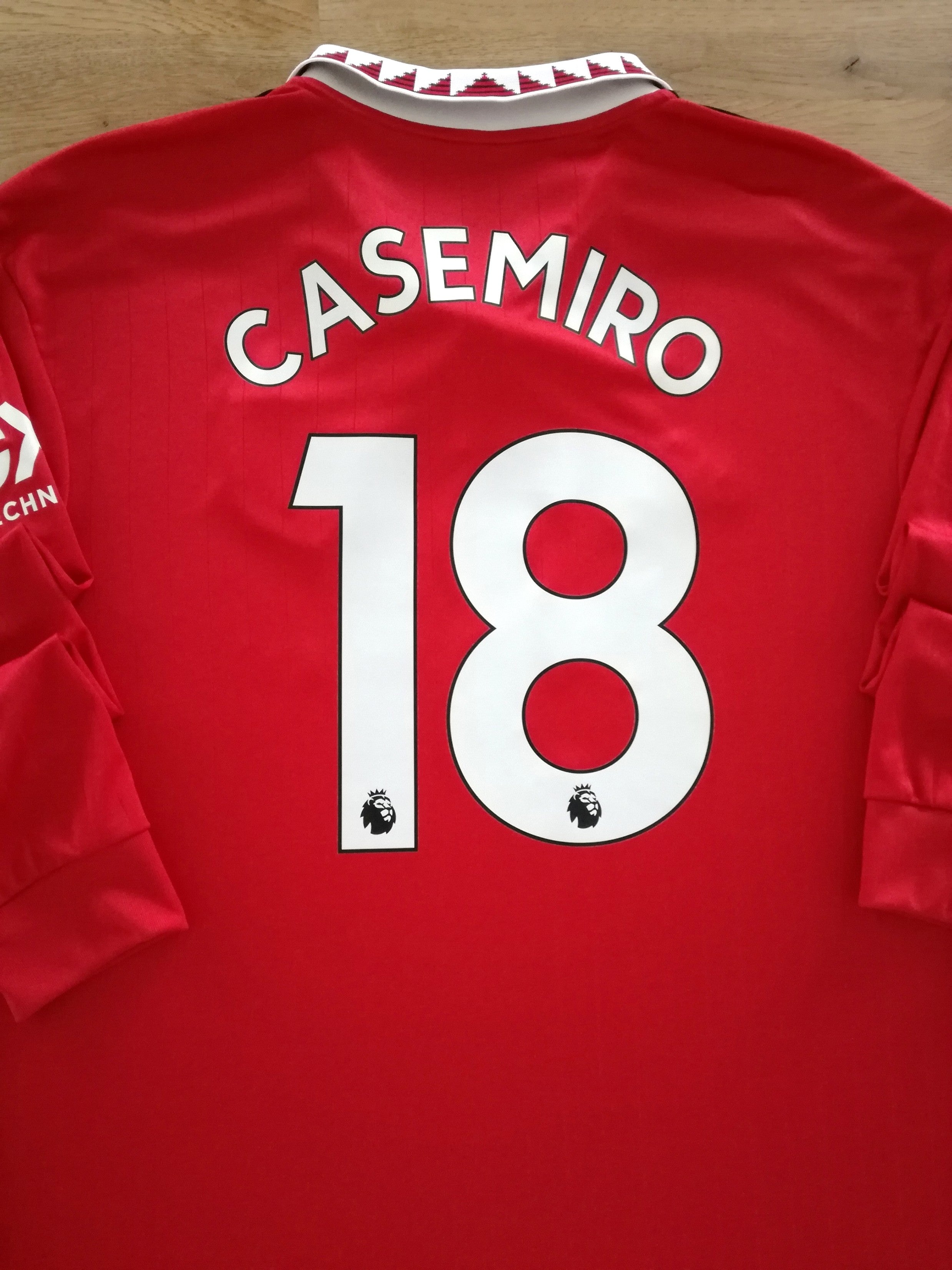 2022/23 Man Utd Home Premier League Long Sleeve Football Shirt Casemiro #18
